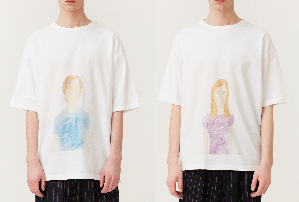 HALF-SLEEVE OVERSIZED T-SHIRT Yosuke Araki Collaboration Design HALF-SLEEVE OVERSIZED T-SHIRT Yosuke Araki Collaboration Design