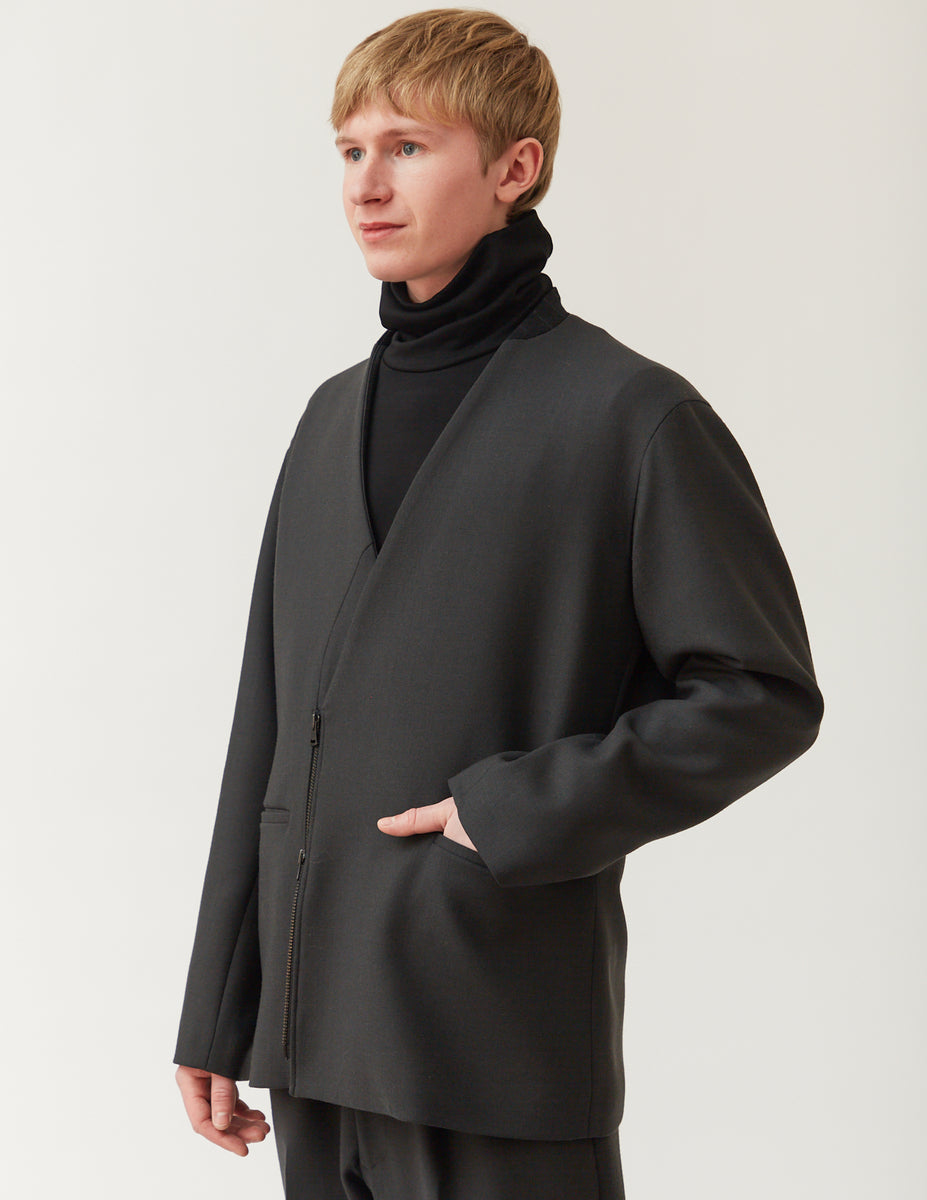 ジャケット・アウター m's braque Zipper Jacket -charcoal- – – m's braque