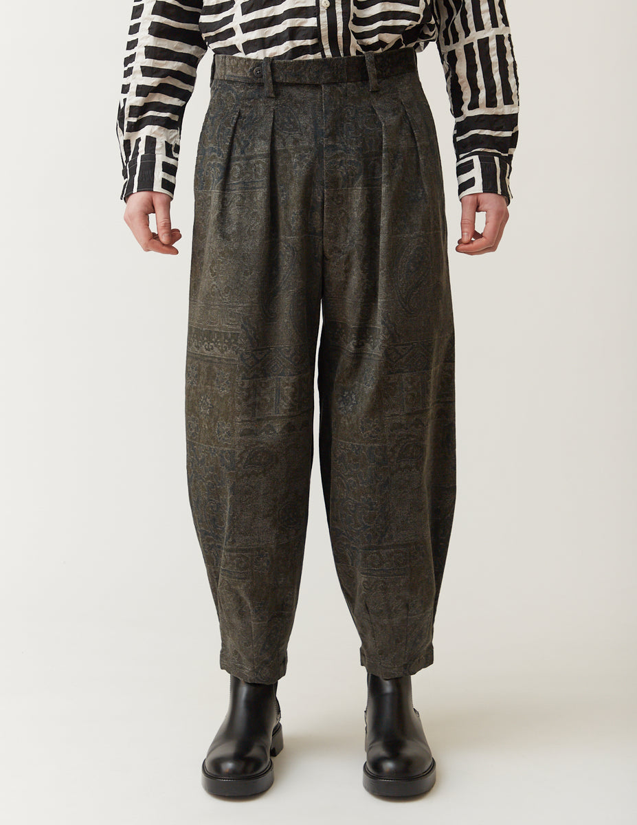 m's braque HARLEM PANTS ペイズリー m's braque】HARLEM PANT / Paisley Velvet – TOKIS