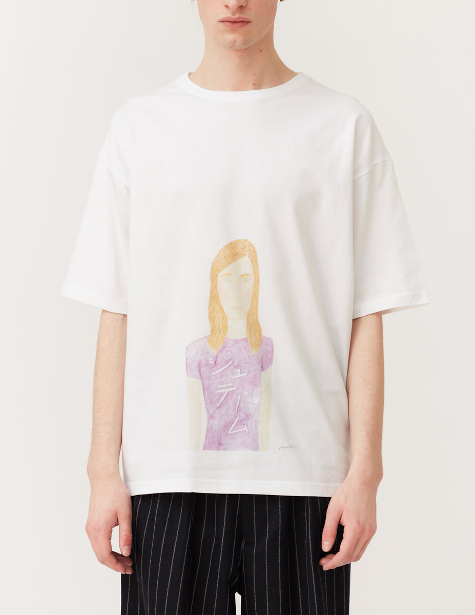 araki ハート型プリント Tシャツ M ハートマークに羽根十字架定番Tシャツの商品購入ページ