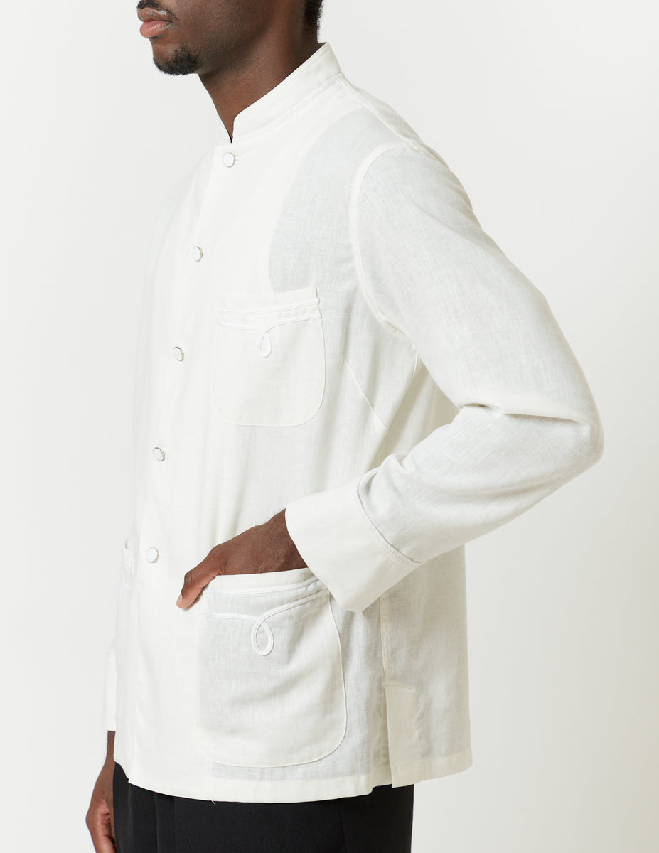 Stand-Up-Collar Shirt Jacket – m's braque