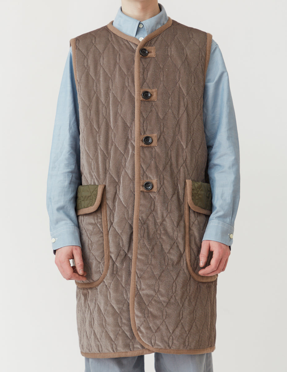 Silk-Loft Quilting Long Gilet – m's braque