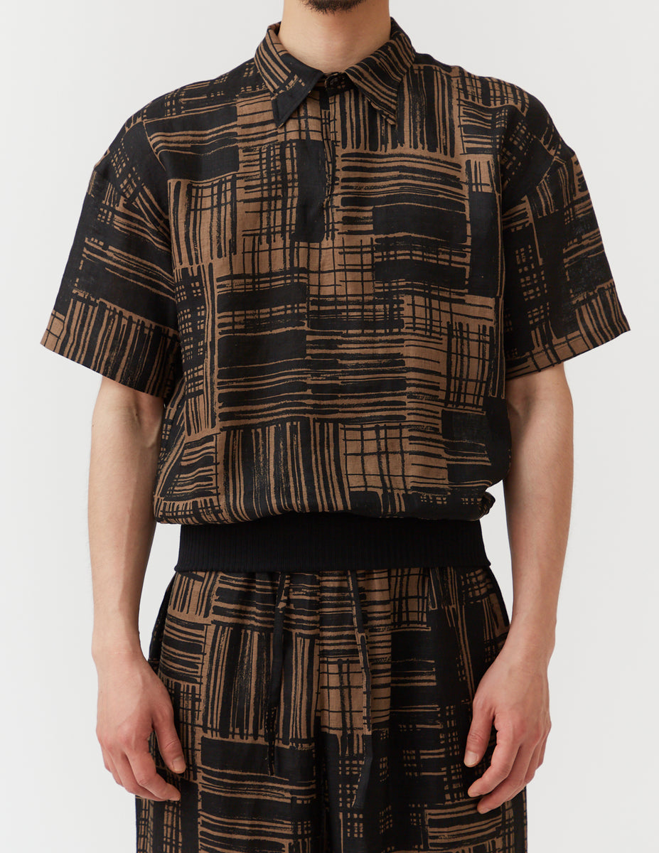 RIBBED HEM PULLOVER contemporary art print – m