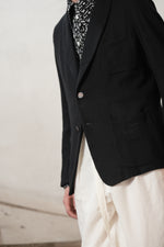 S2B SHAWL COLLAR JACKET black mesh