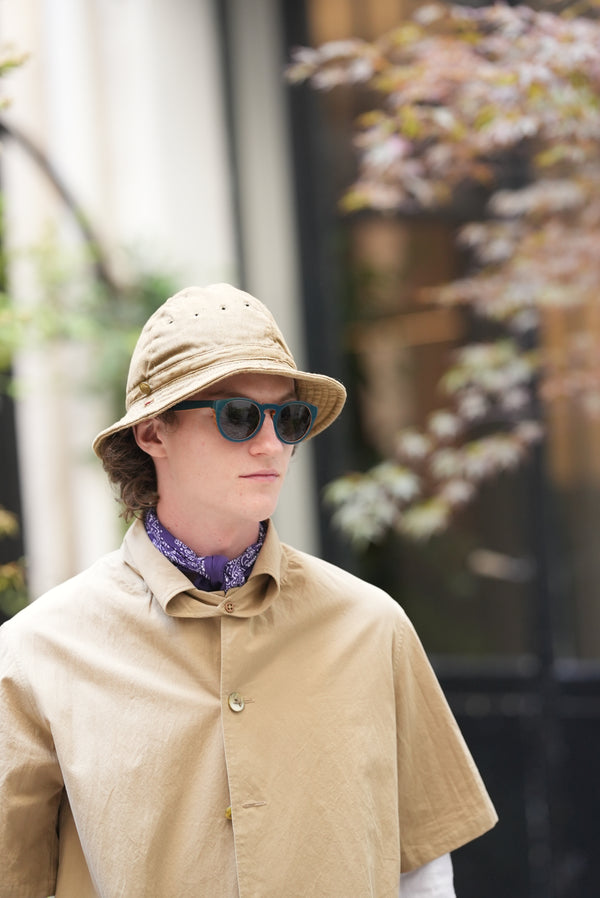 HALF SLEEVE SAFARI SHIRT light brown