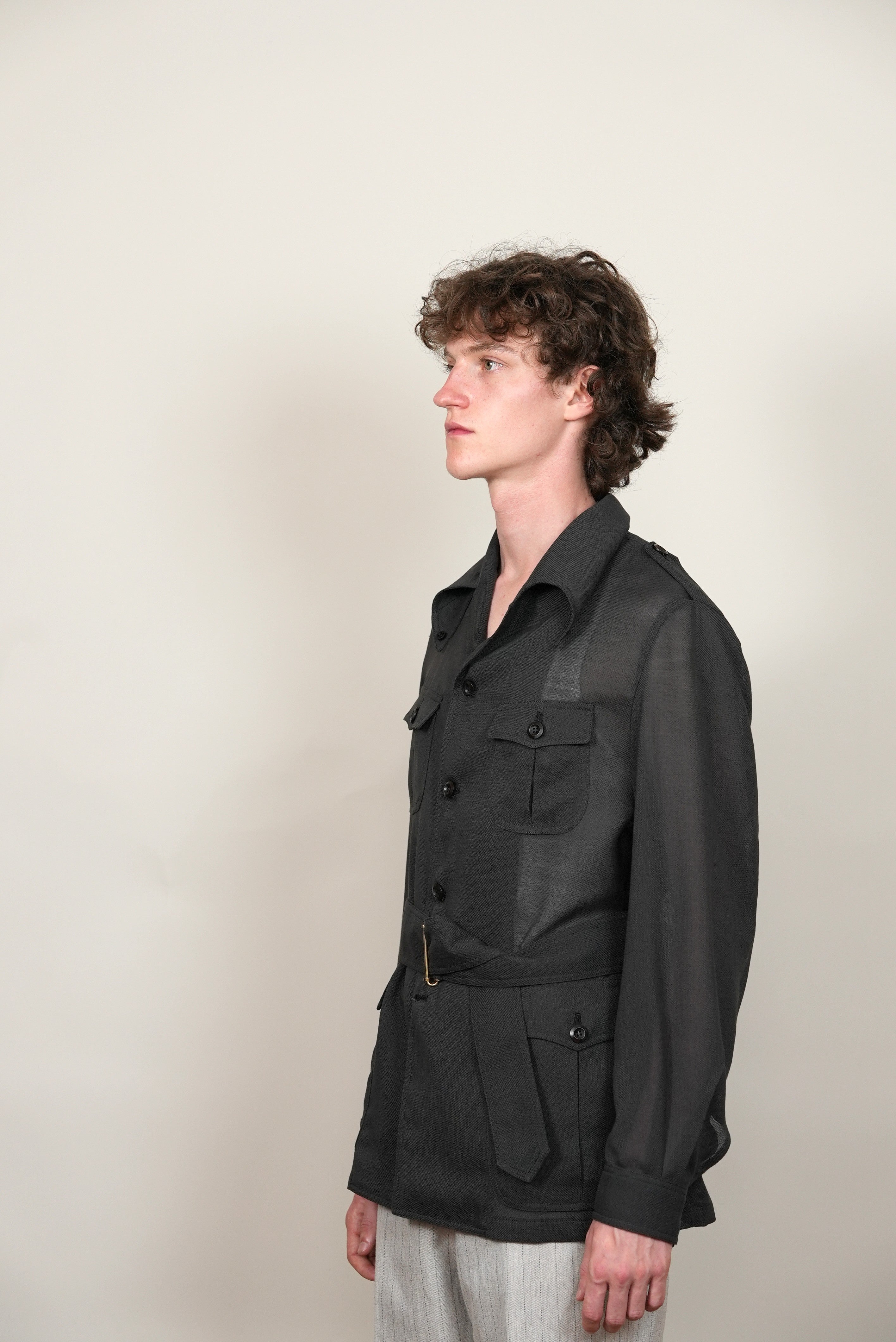 SAFARI SHIRT JAKCET black/brown