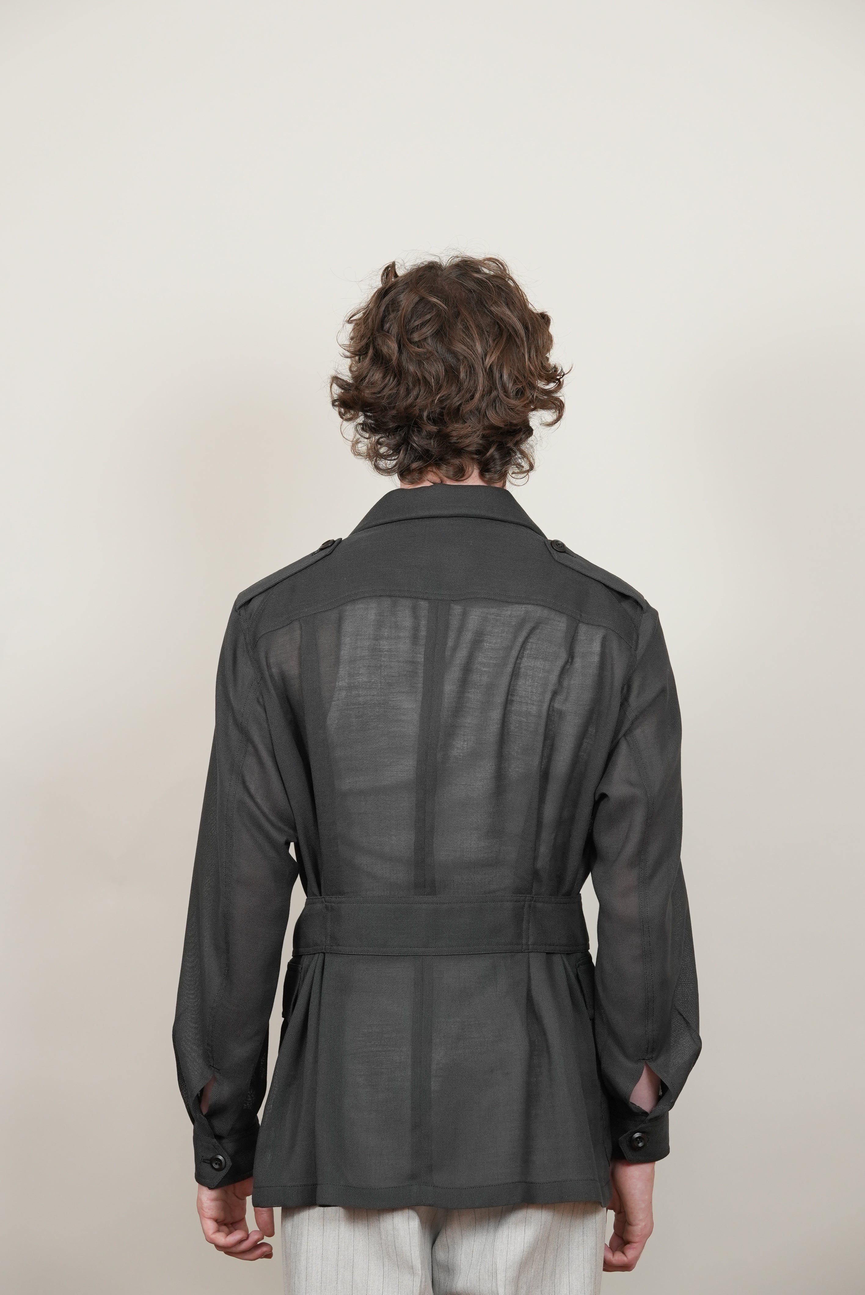 SAFARI SHIRT JAKCET black/brown