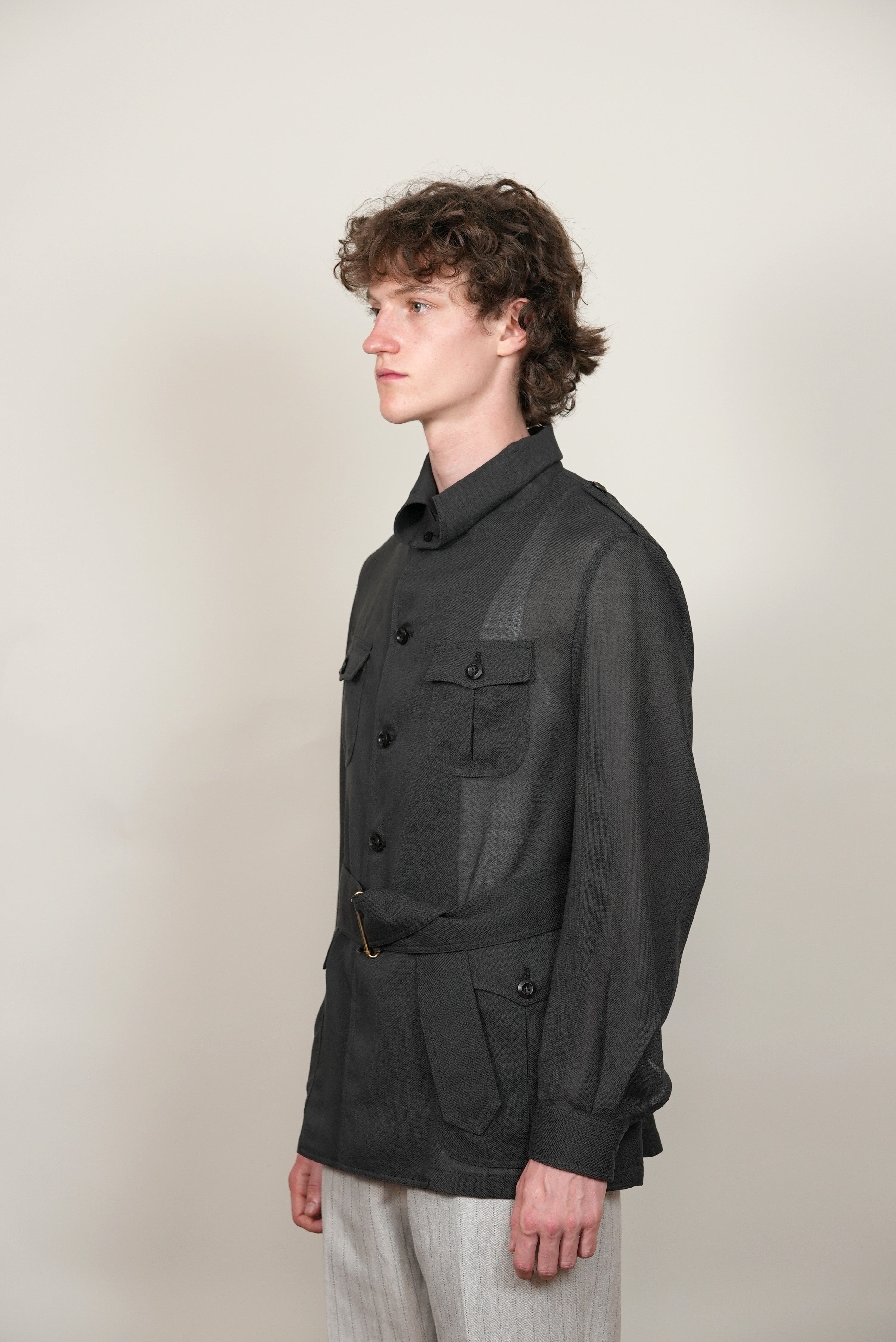 SAFARI SHIRT JAKCET black/brown