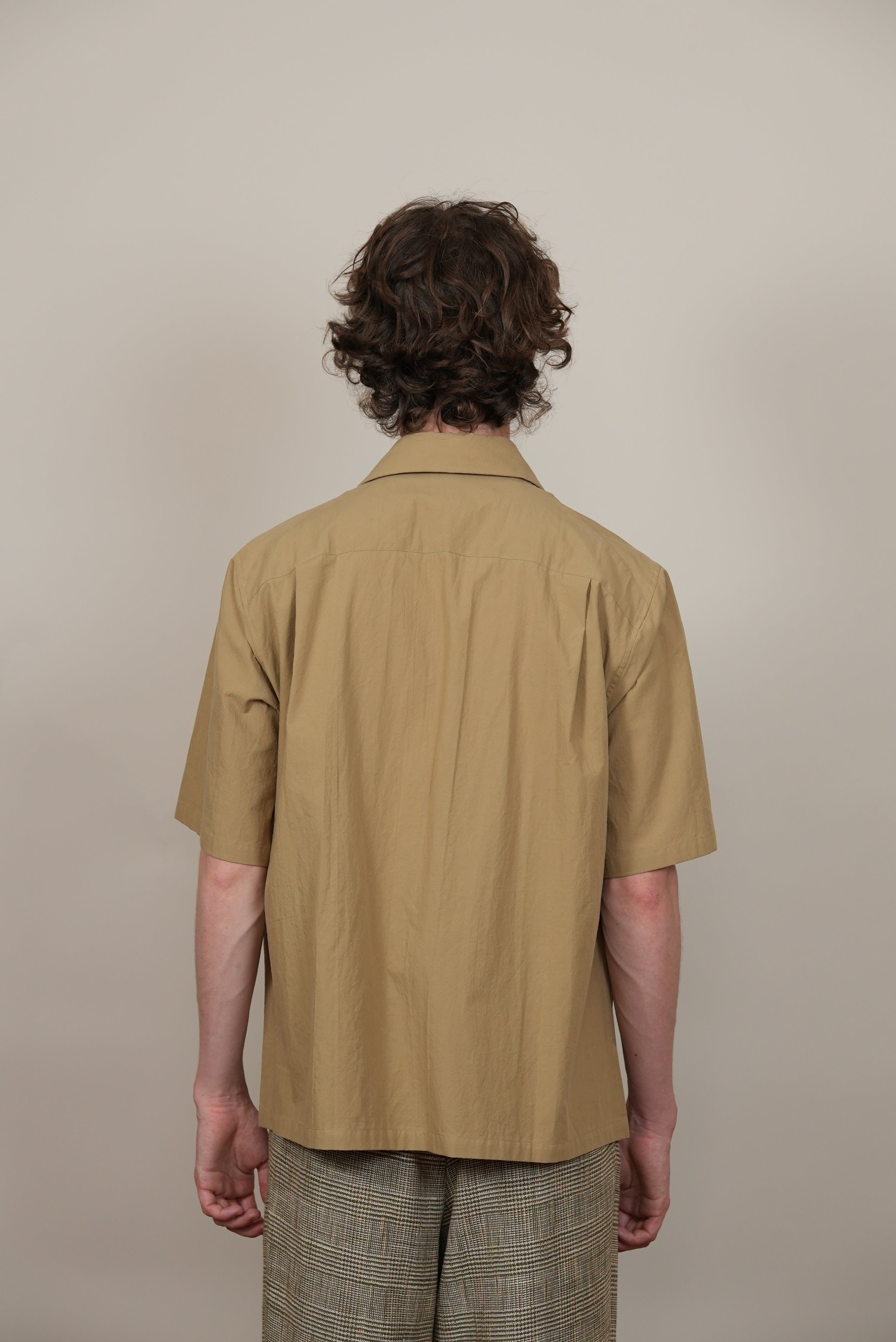 HALF SLEEVE SAFARI SHIRT light brown