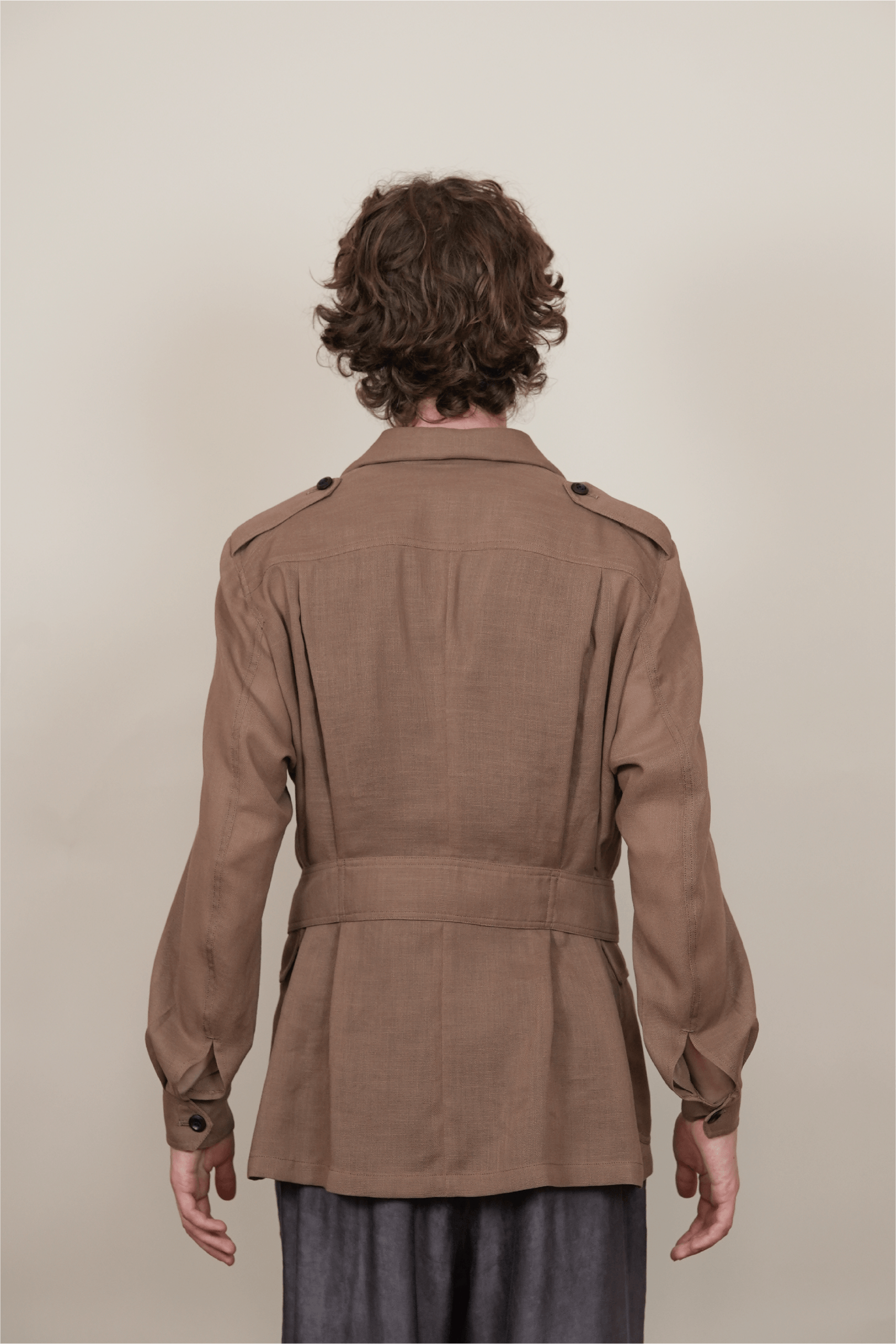 SAFARI SHIRT JAKCET black/brown