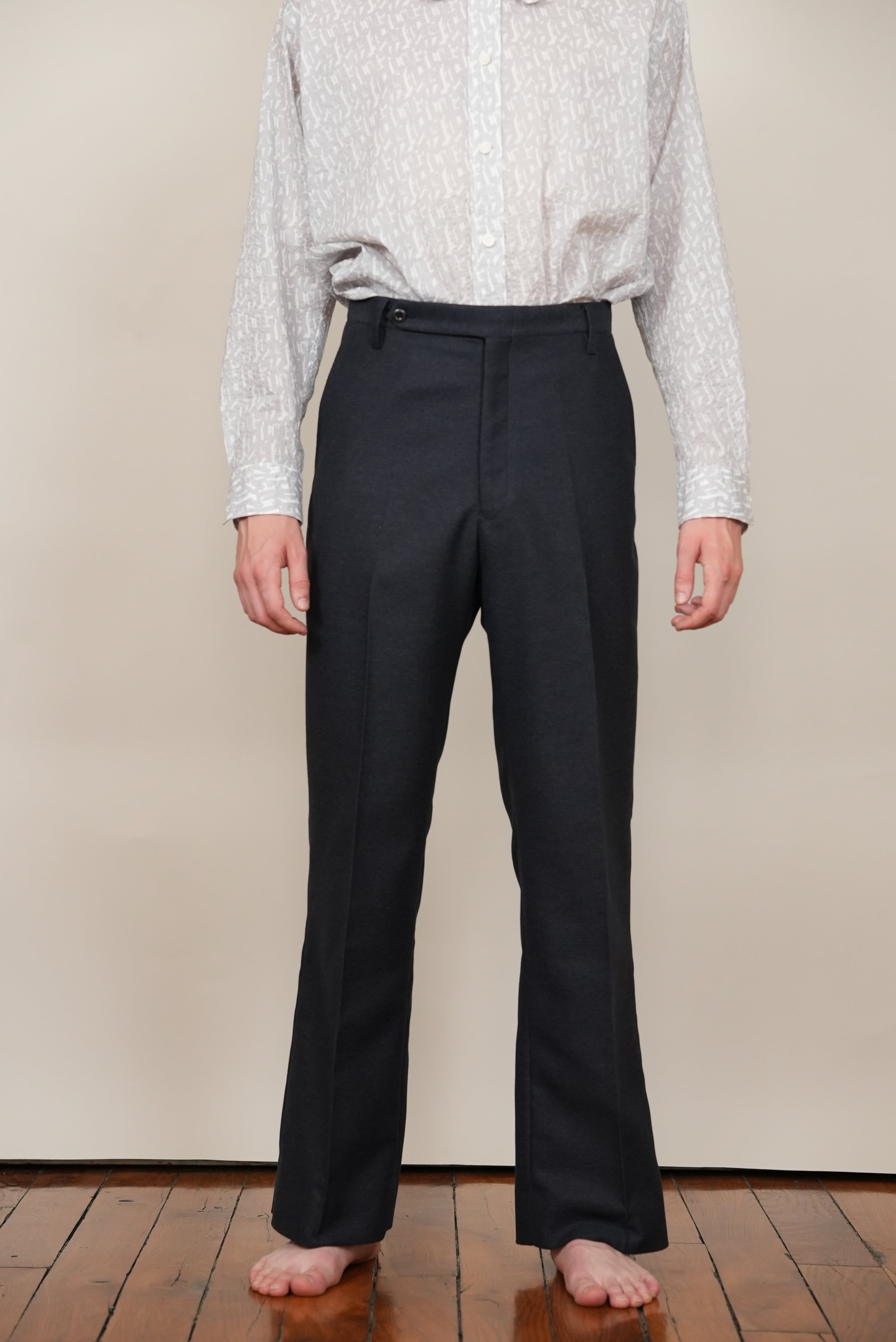 FLARE PANTS navy / grey