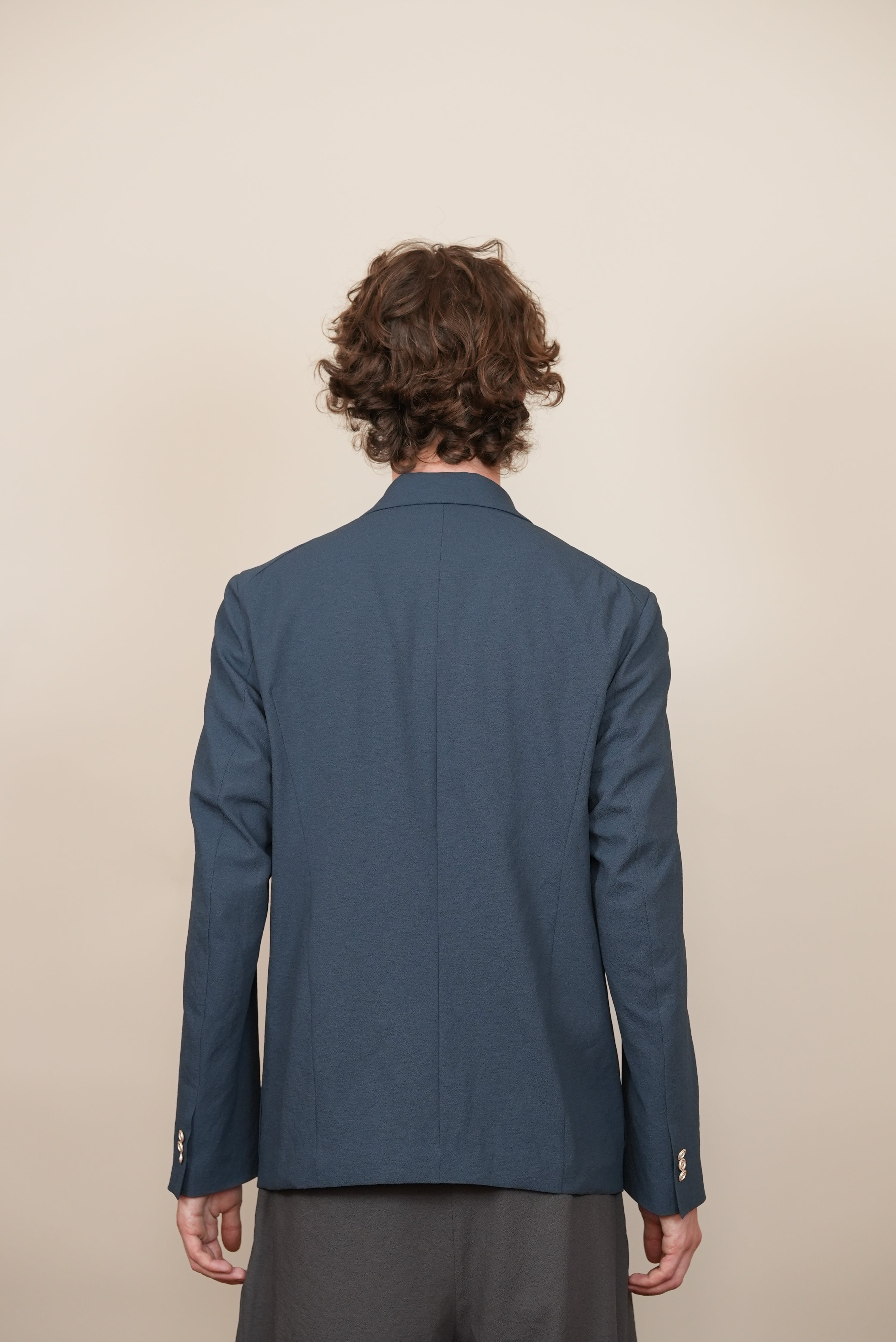 COMFORT TAILORED JACKET bleu grey amunzen
