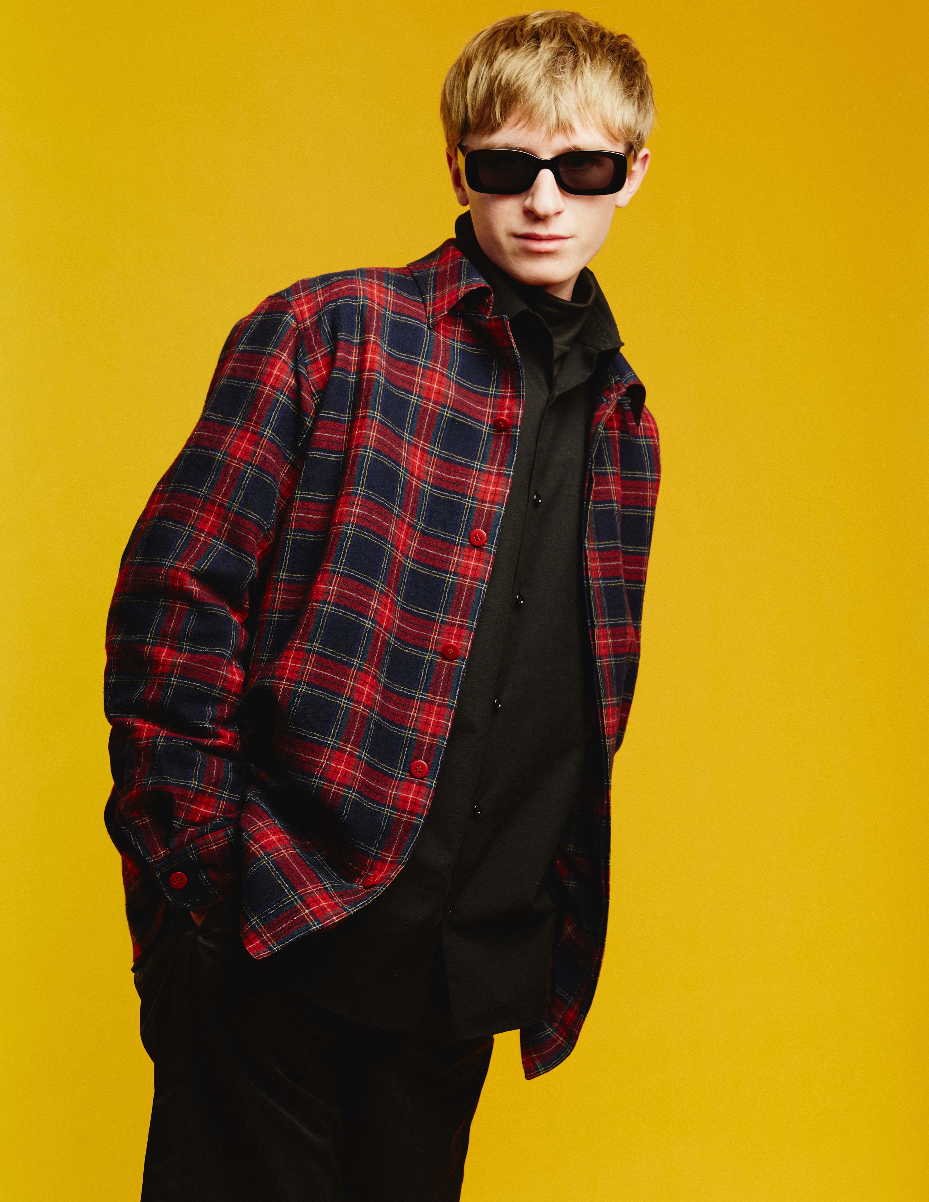 FLY FRONT FULLY LINED SHIRT -tartan-plaid-