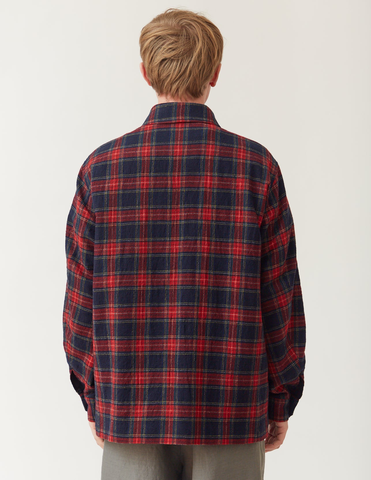 FLY FRONT FULLY LINED SHIRT -tartan-plaid-