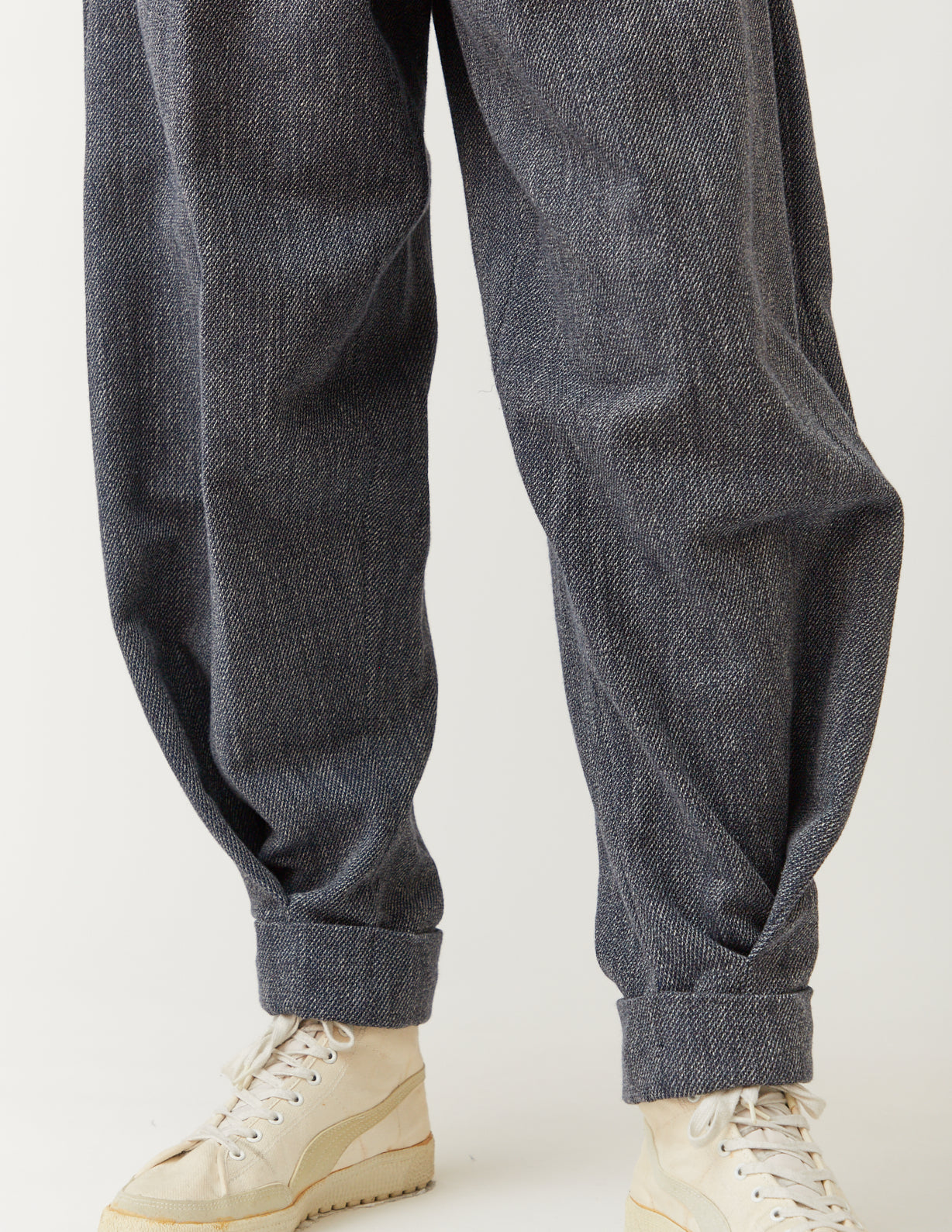 Double-Cuffs Jodhpurs -denim-