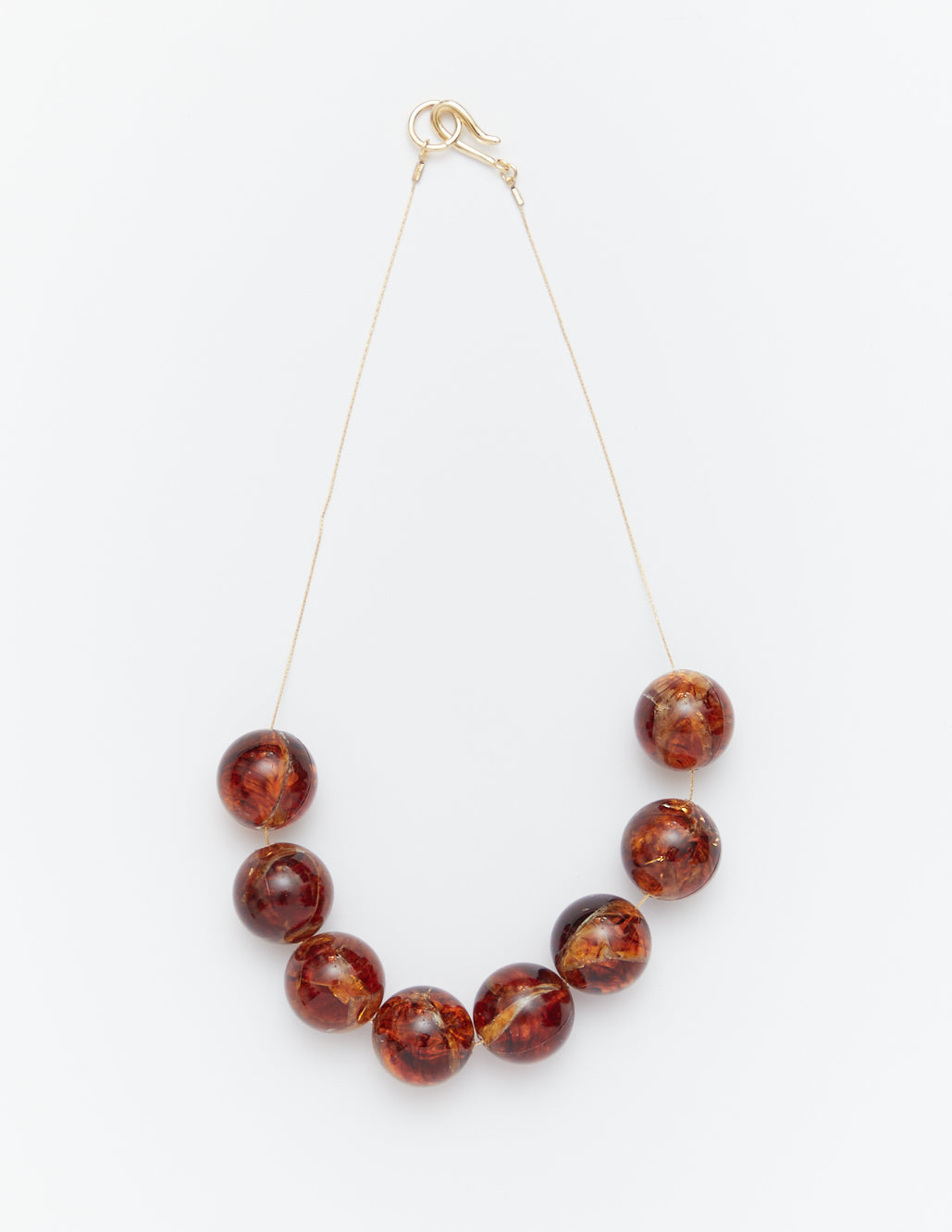 BIG SYNTHETIC RESIN BEADS NECKLACE