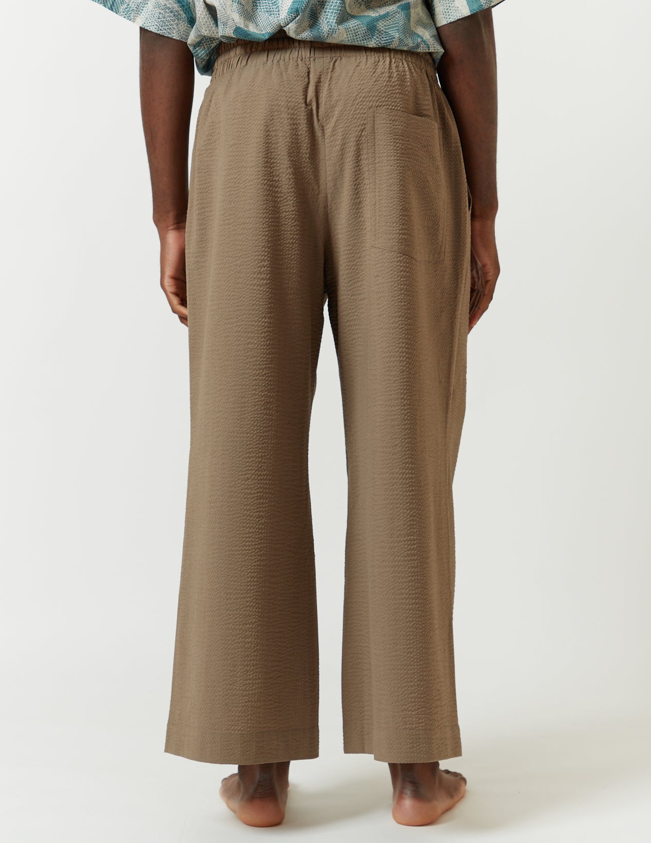 Washable Drawstring Pants beige/navy