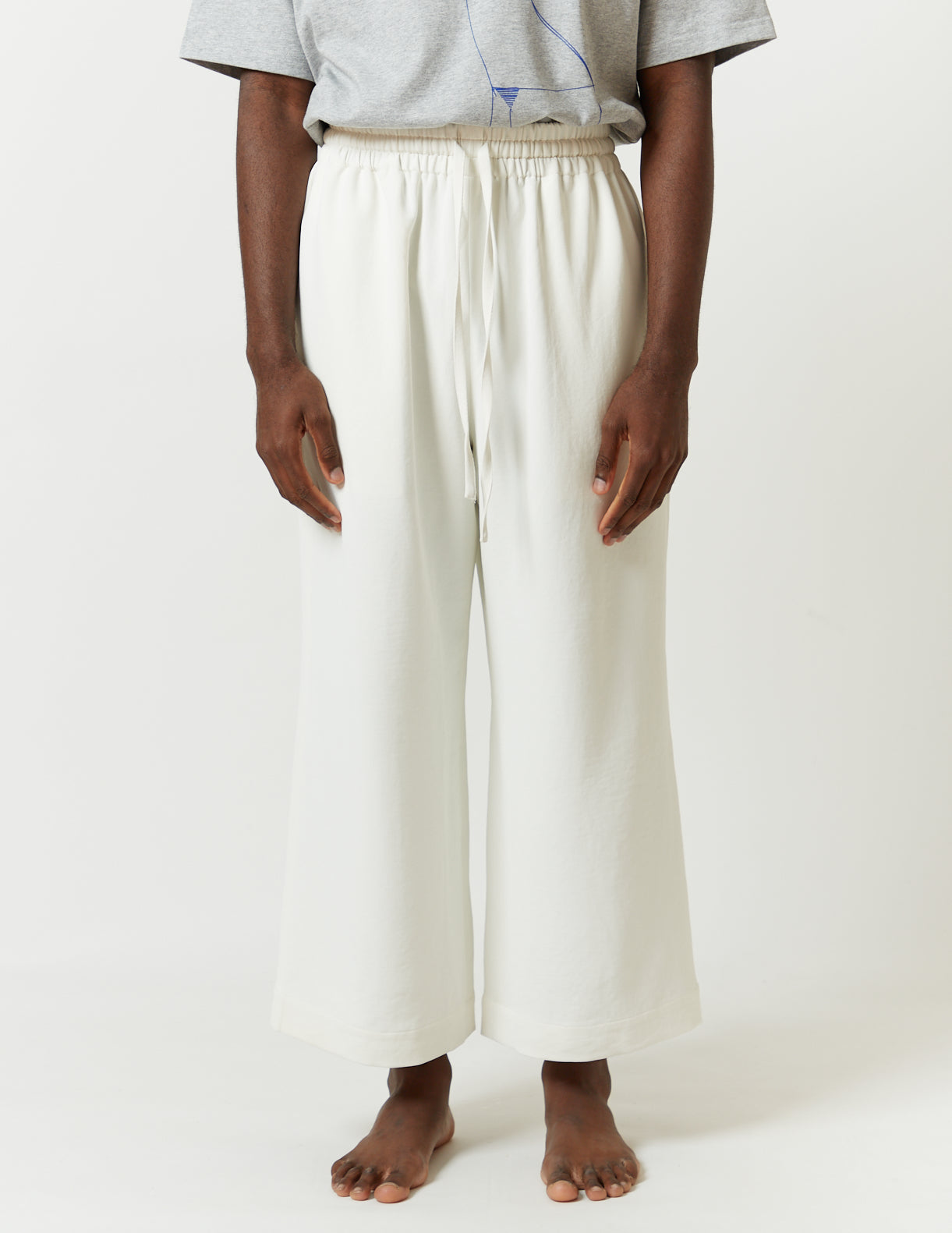 Washable Drawstring Pants off white