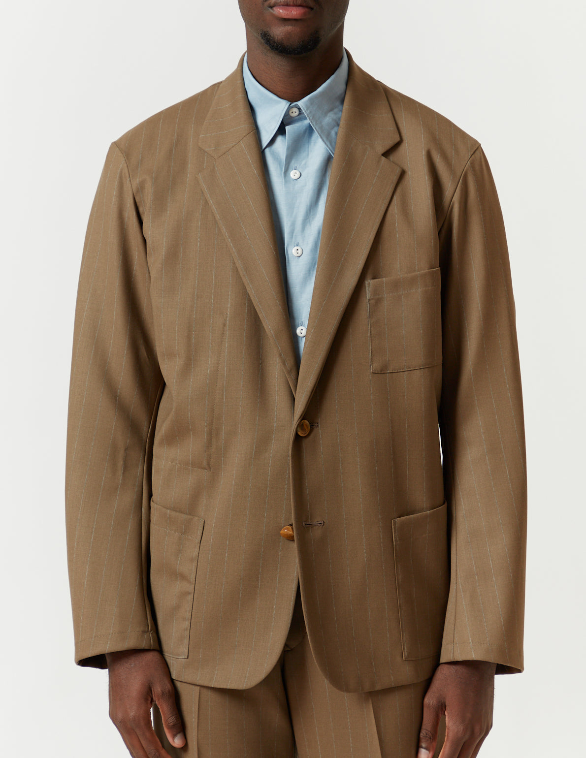 Norfolk Jacket -brown stripe-