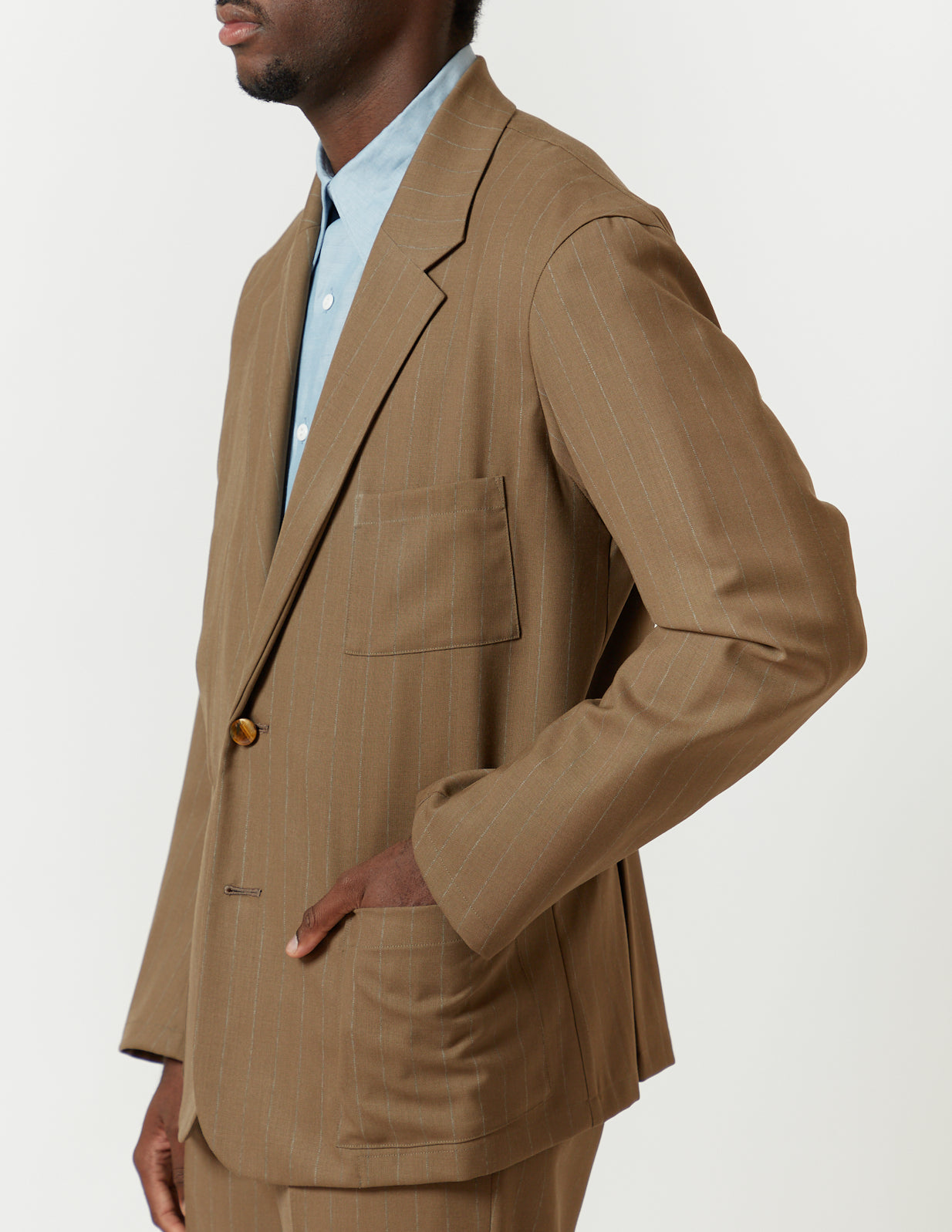 Norfolk Jacket -brown stripe-