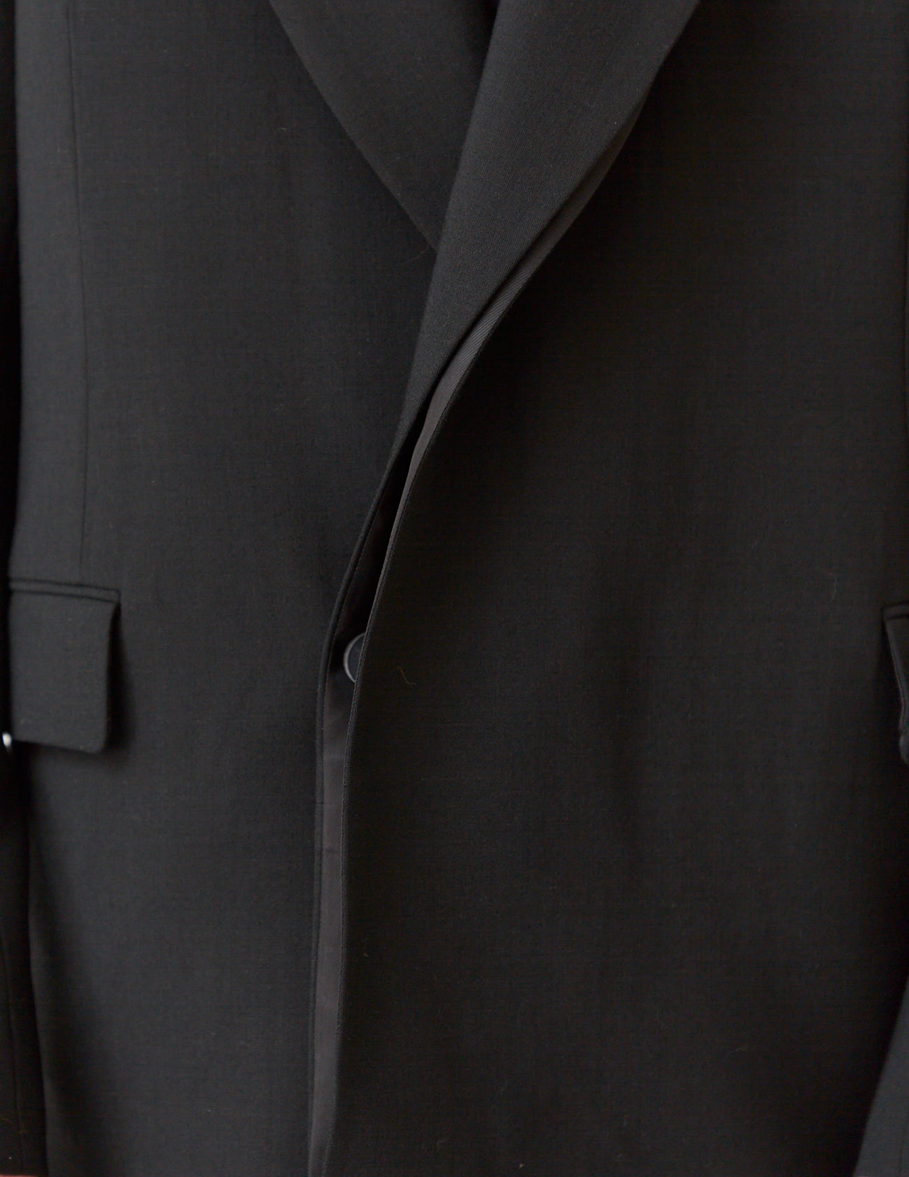 FLY FRONT DOUBLE JACKET black