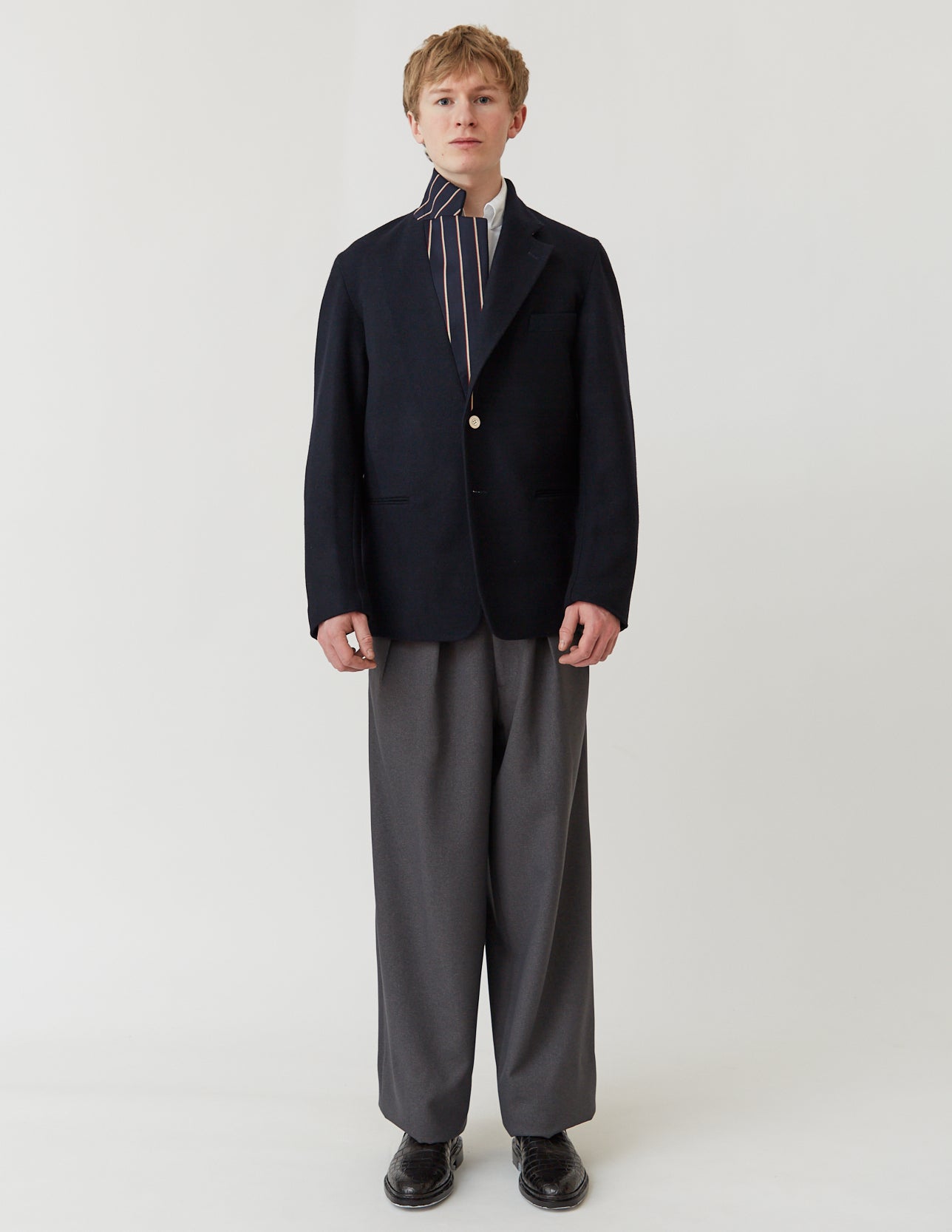 S2B JACKET school stripe lapel&collar