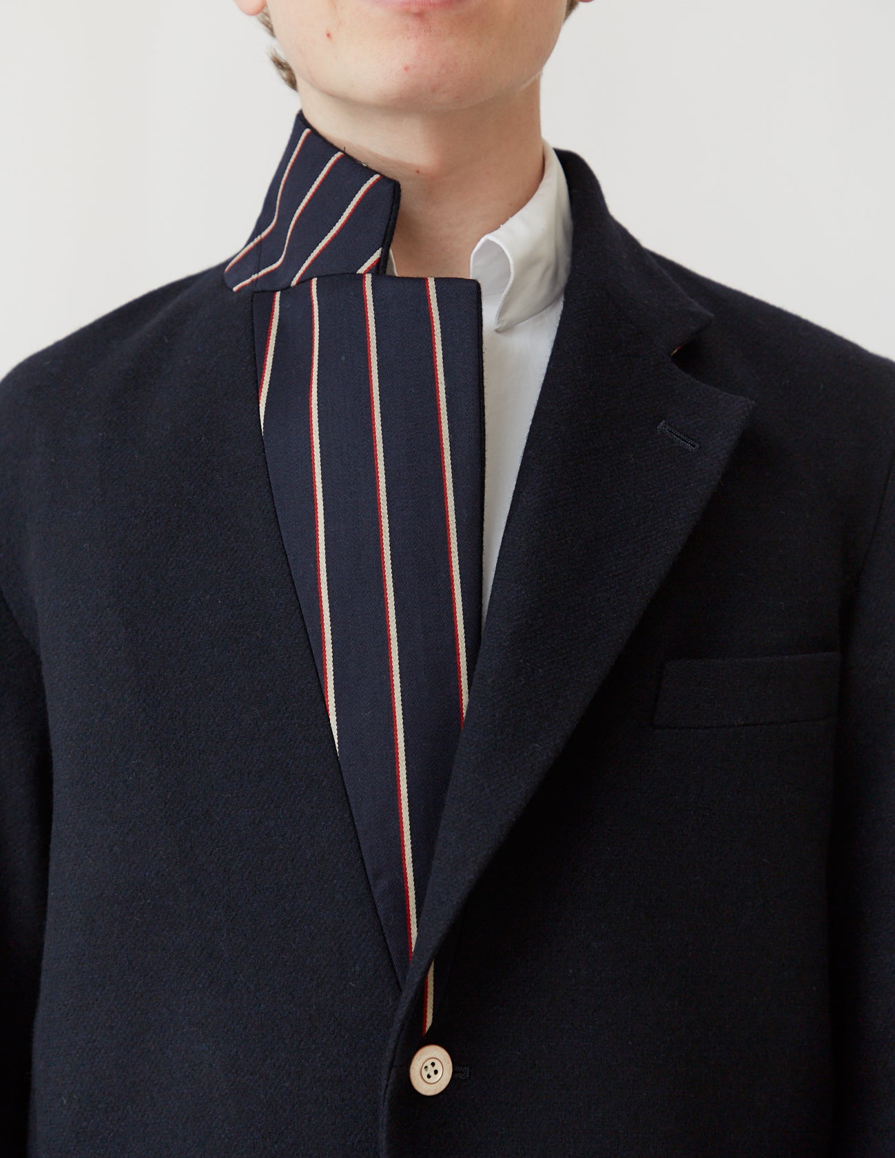 S2B JACKET school stripe lapel&collar