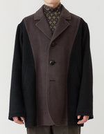 S4B HALF COAT black&mocha