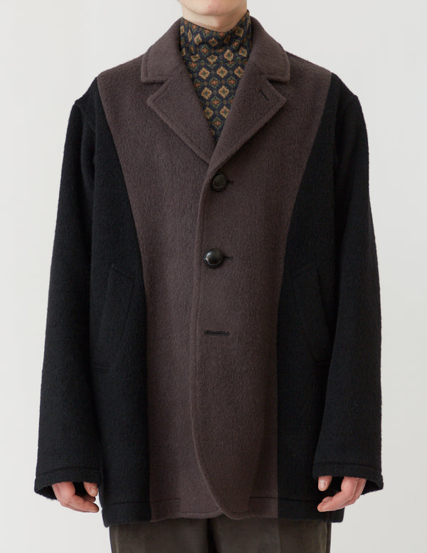 S4B HALF COAT black&mocha