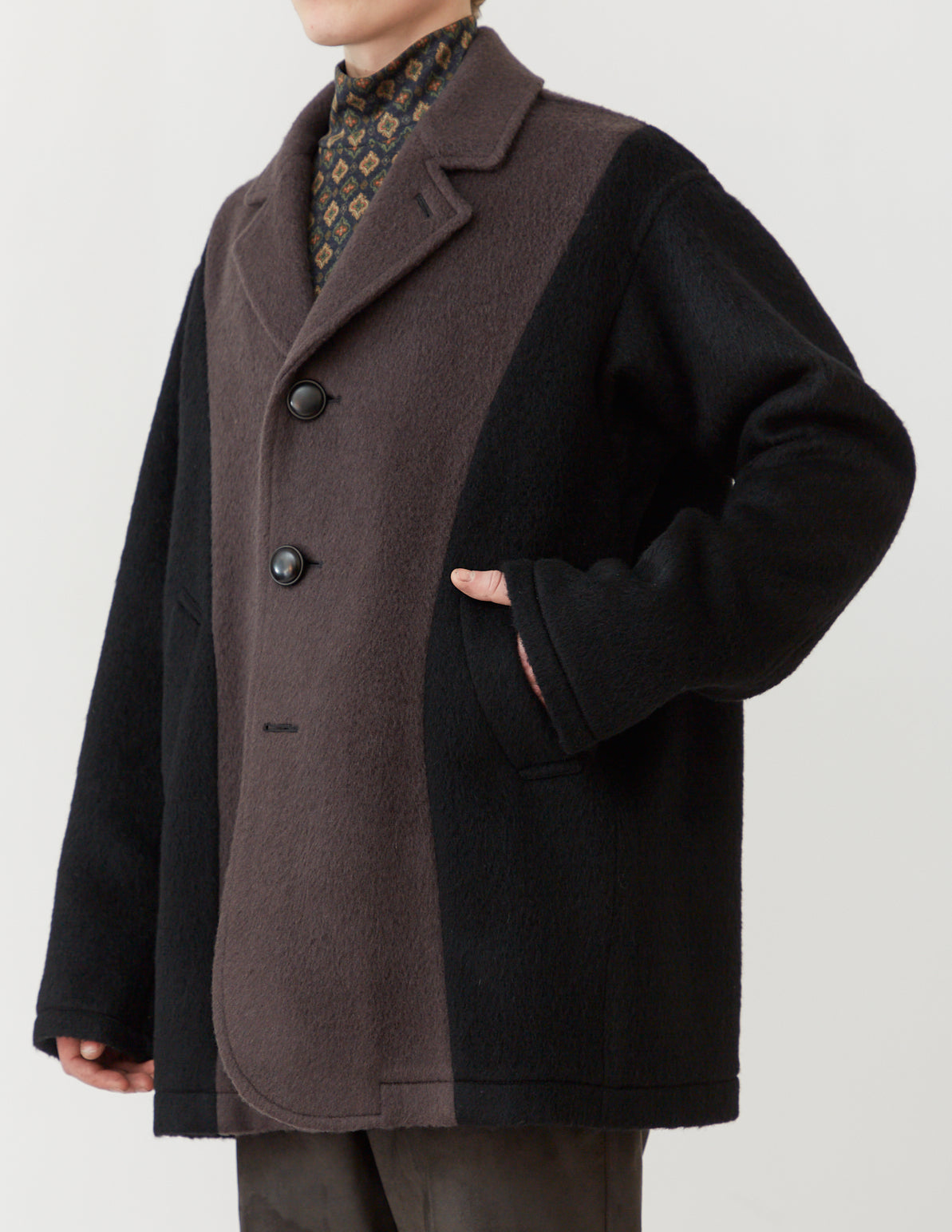 S4B HALF COAT black&mocha