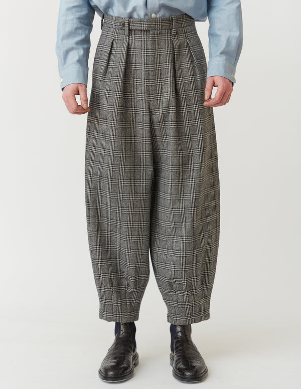 NEW HAREM PANTS glen plaid
