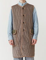 Silk-Loft Quilting Long Gilet