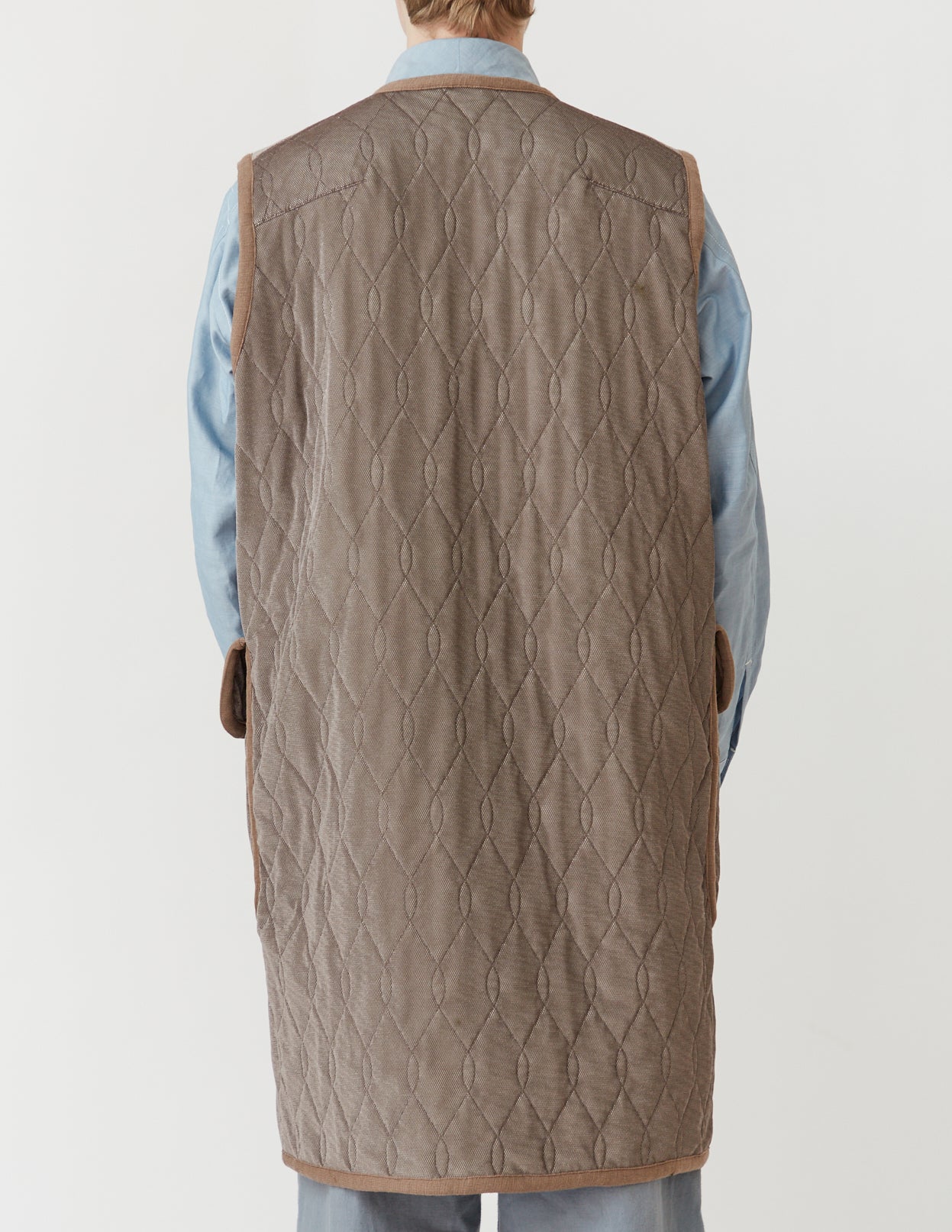 Silk-Loft Quilting Long Gilet