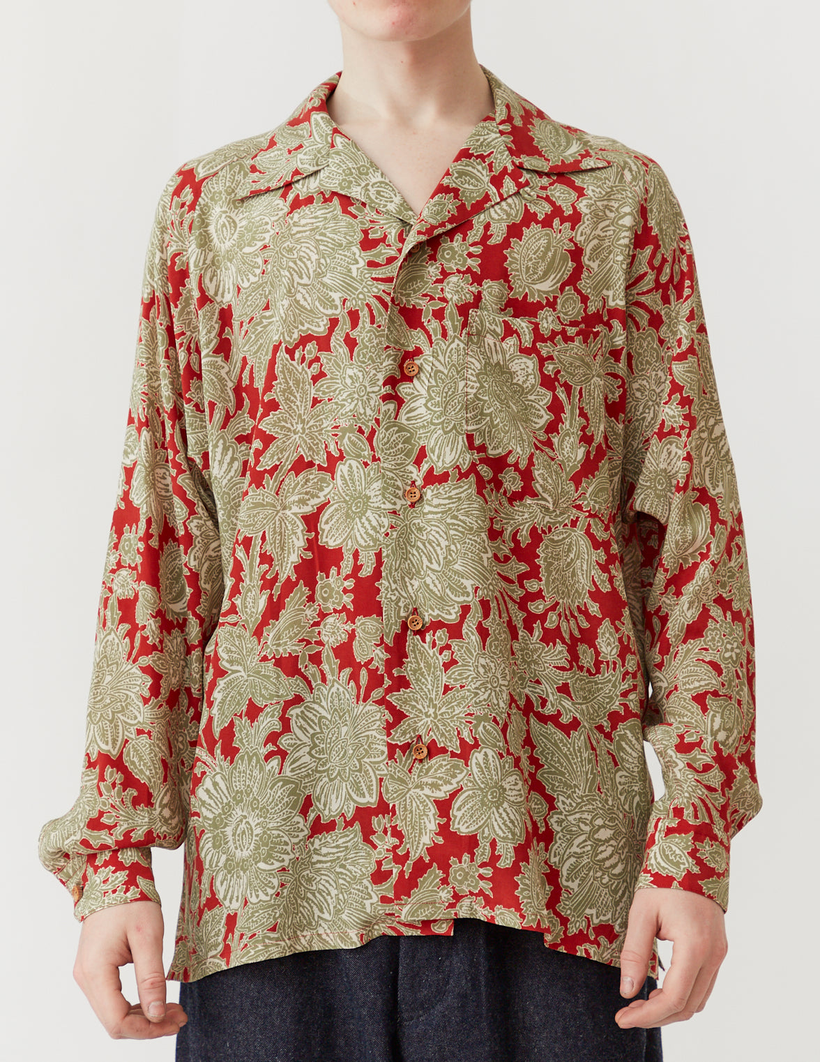 PRINT RAGLAN LONG SLEEVE SHIRT ethnic