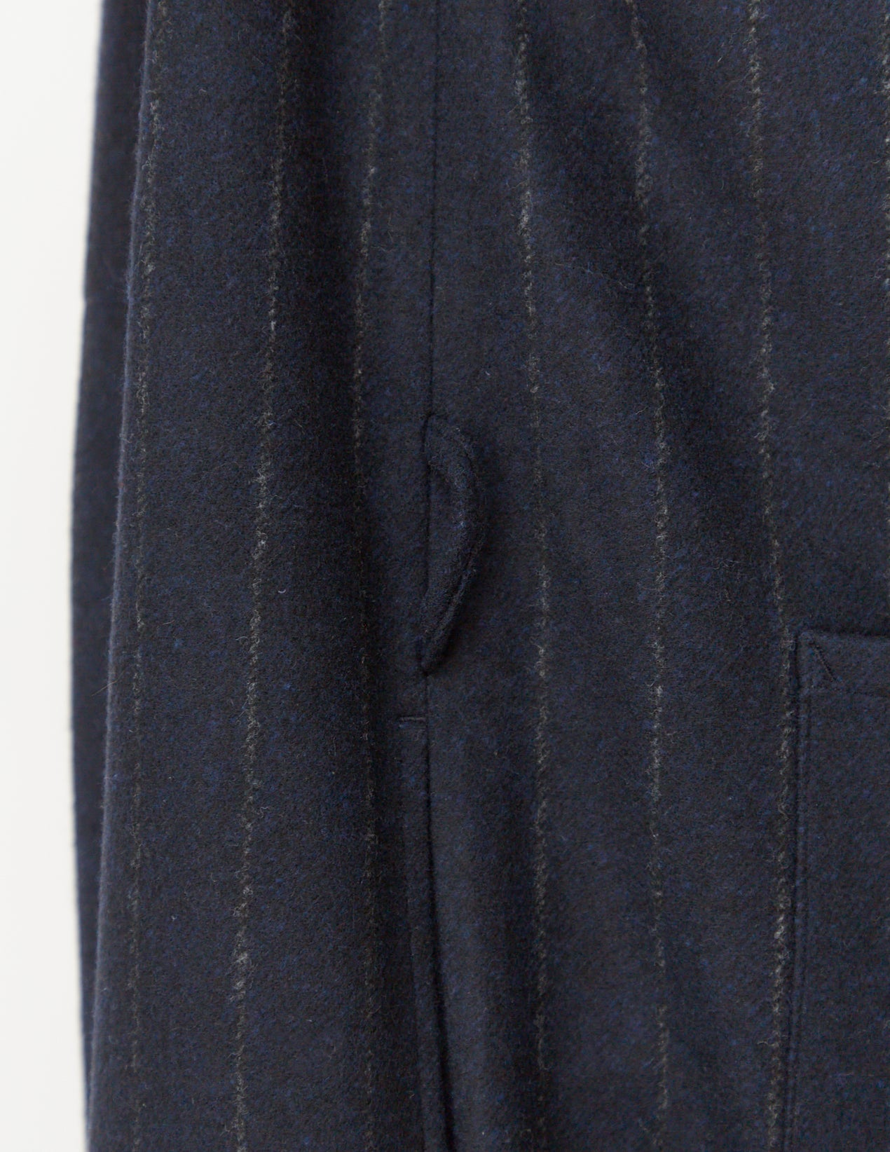 FLY FRONT JUMPSUIT navy stripe