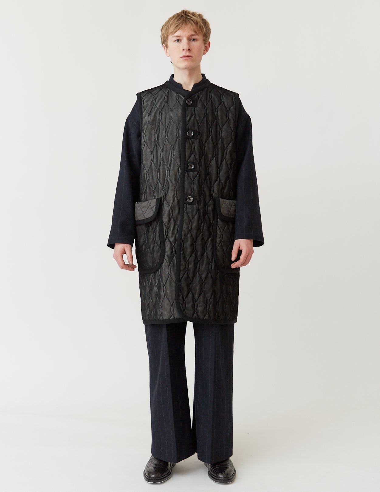 Silk-Loft Quilting Long Gilet