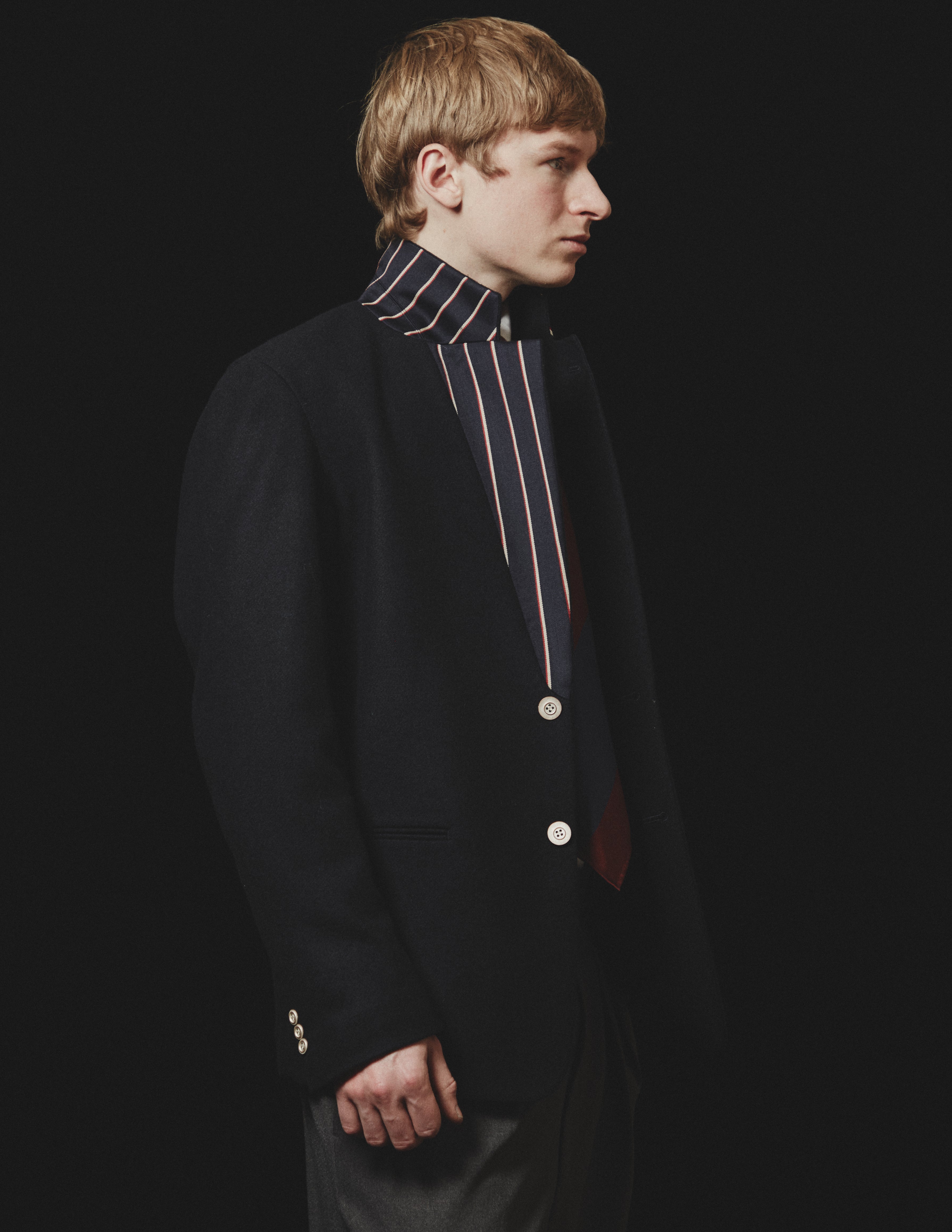 S2B JACKET school stripe lapel&collar