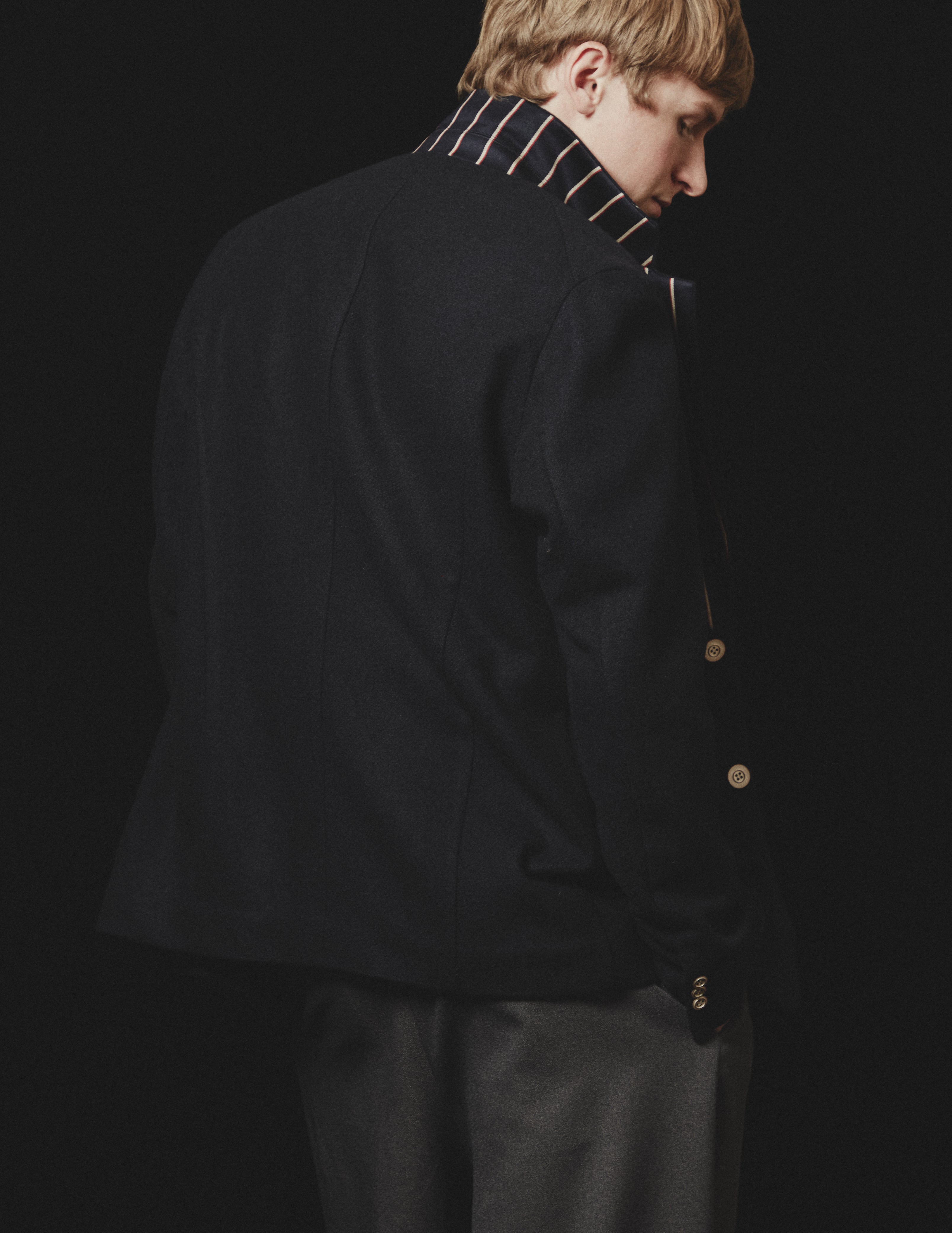 S2B JACKET school stripe lapel&collar