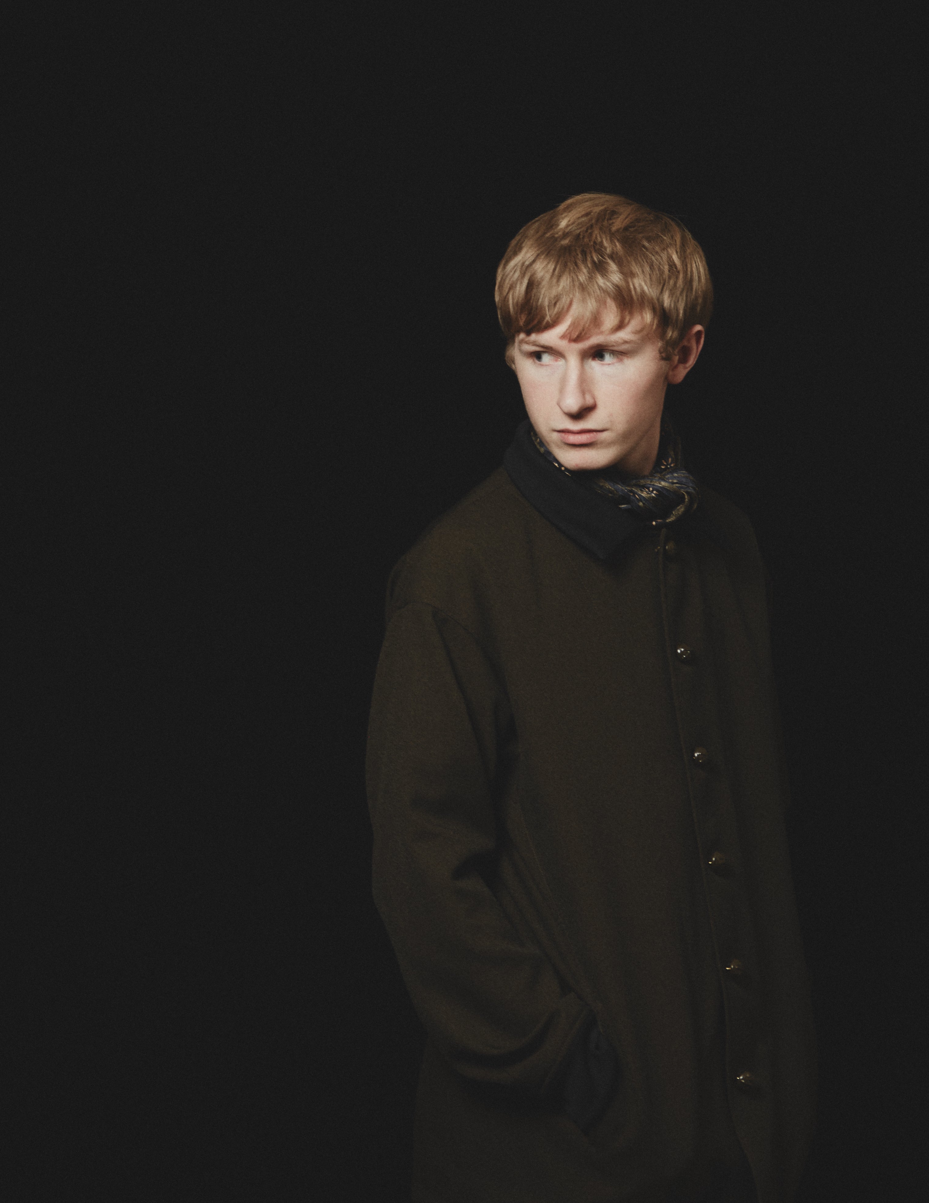 Ribbed Cuffs&Collar Shirt-Jacket moss green x black