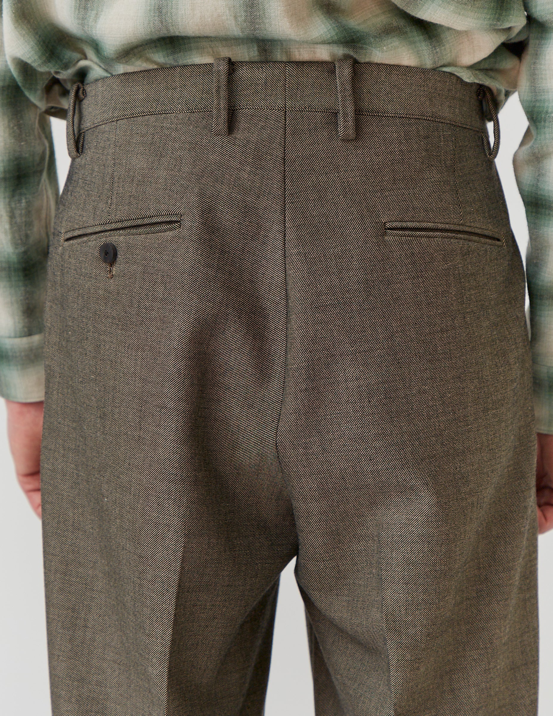 FLARE PANTS grey / black