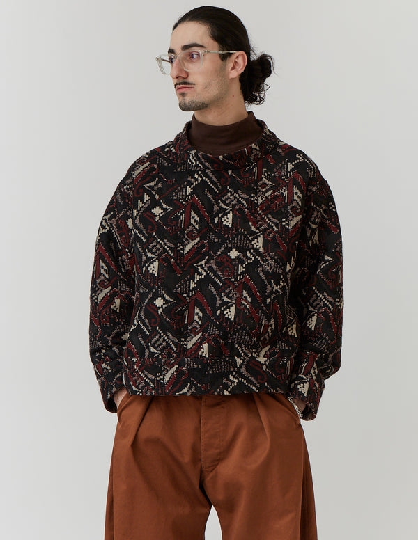 N) REVERSIBLE PULLOVER jacquard