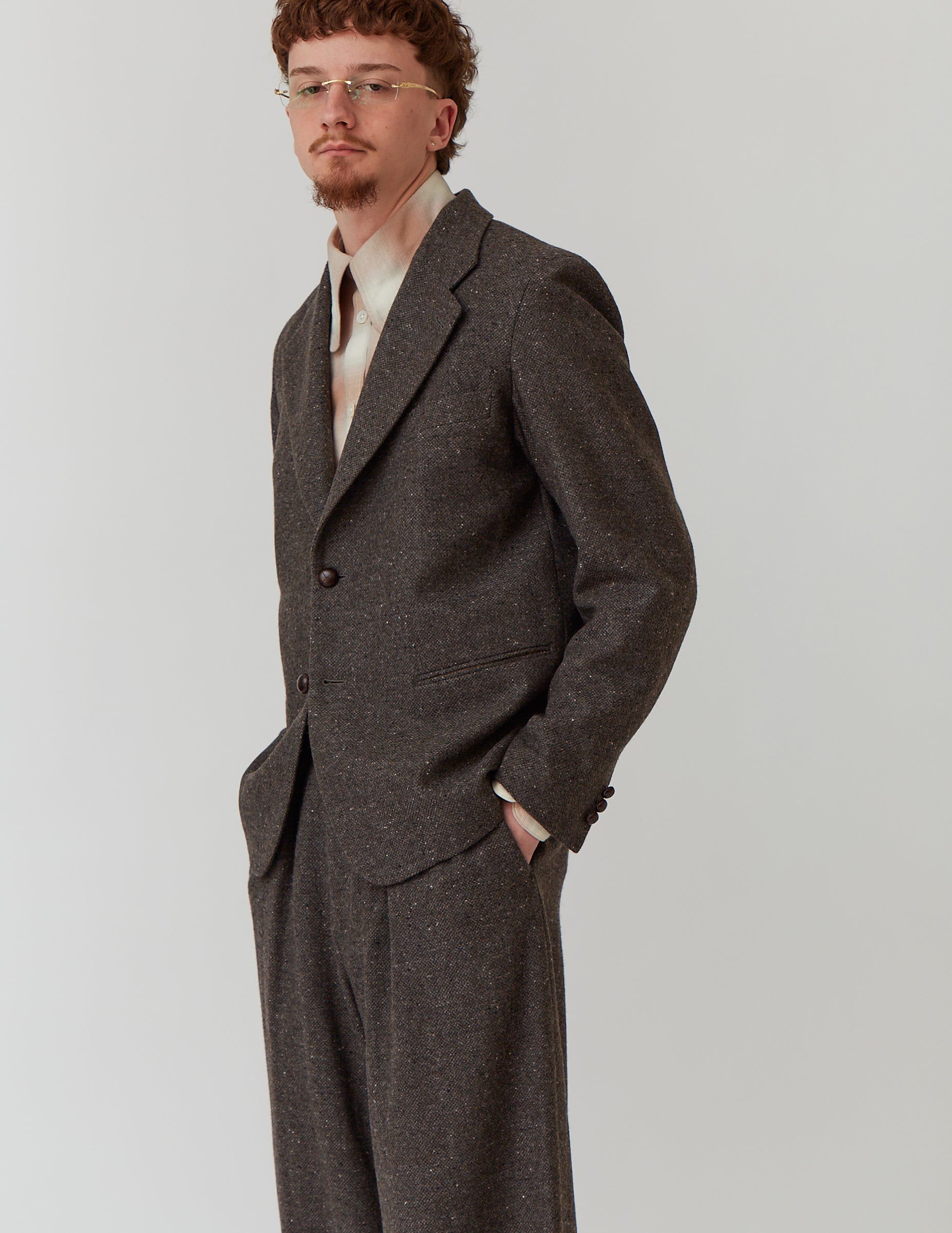Comfort Tailored Jacket grey tweed