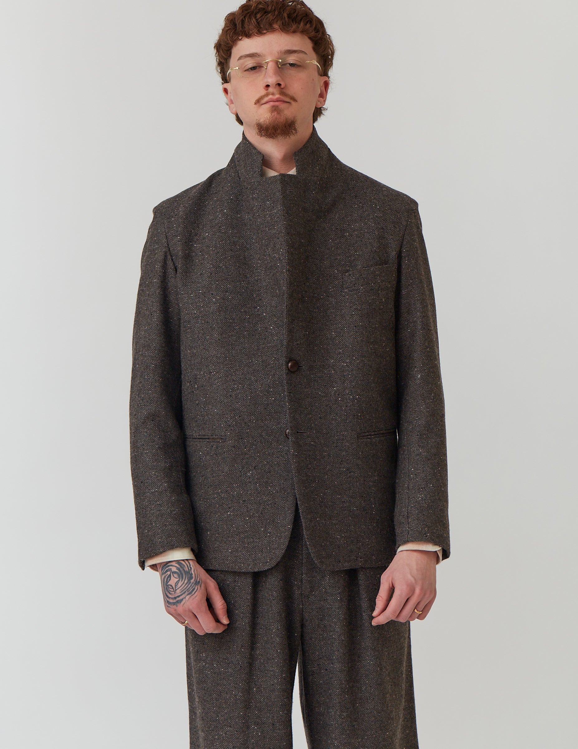 Comfort Tailored Jacket grey tweed
