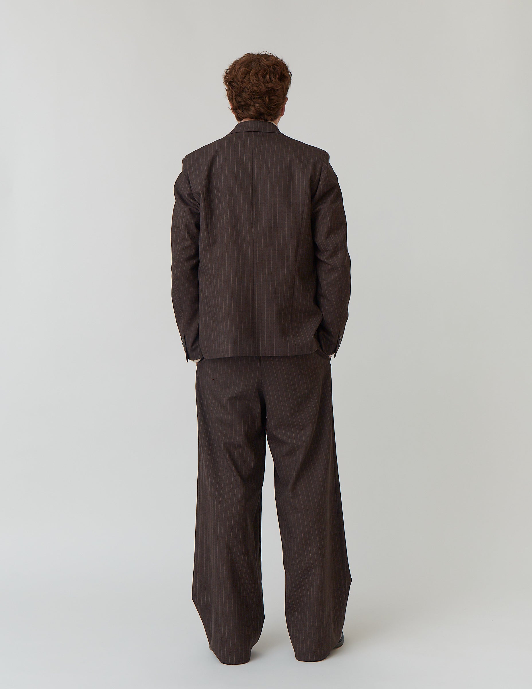 Comfort Tailored Jacket brown stripe