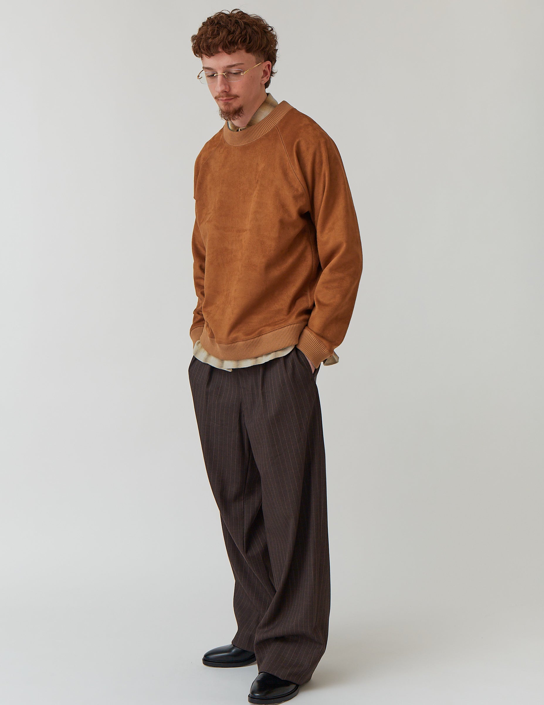 Rversible Sweat Shirt camel/yellow/red