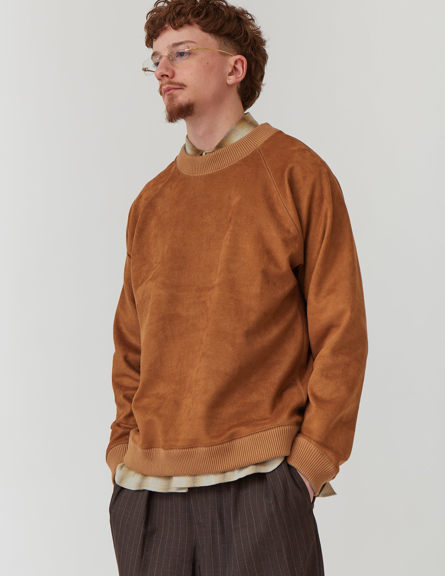 Rversible Sweat Shirt camel/yellow/red