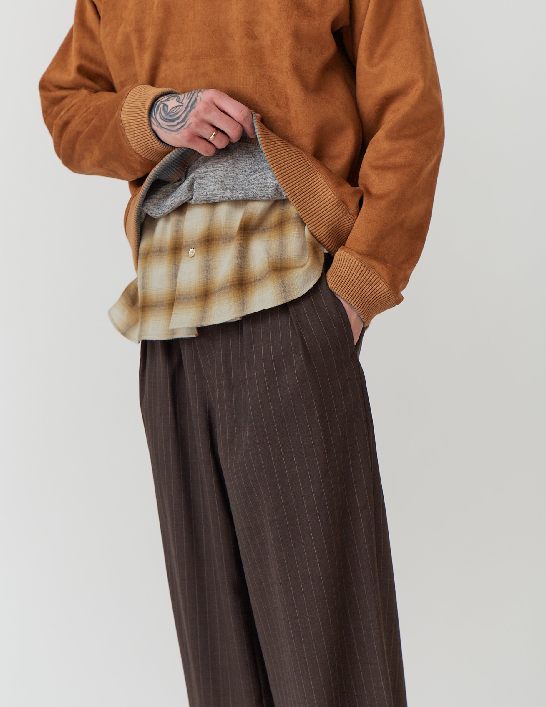 Rversible Sweat Shirt camel/yellow/red