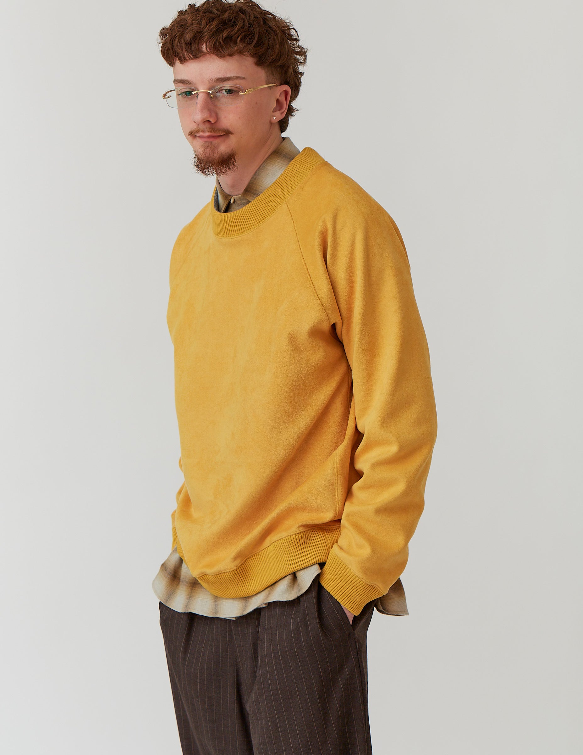 Rversible Sweat Shirt camel/yellow/red