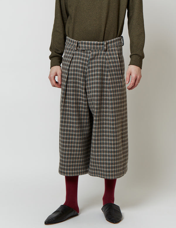 N) CROPPED PANTS gunclub check