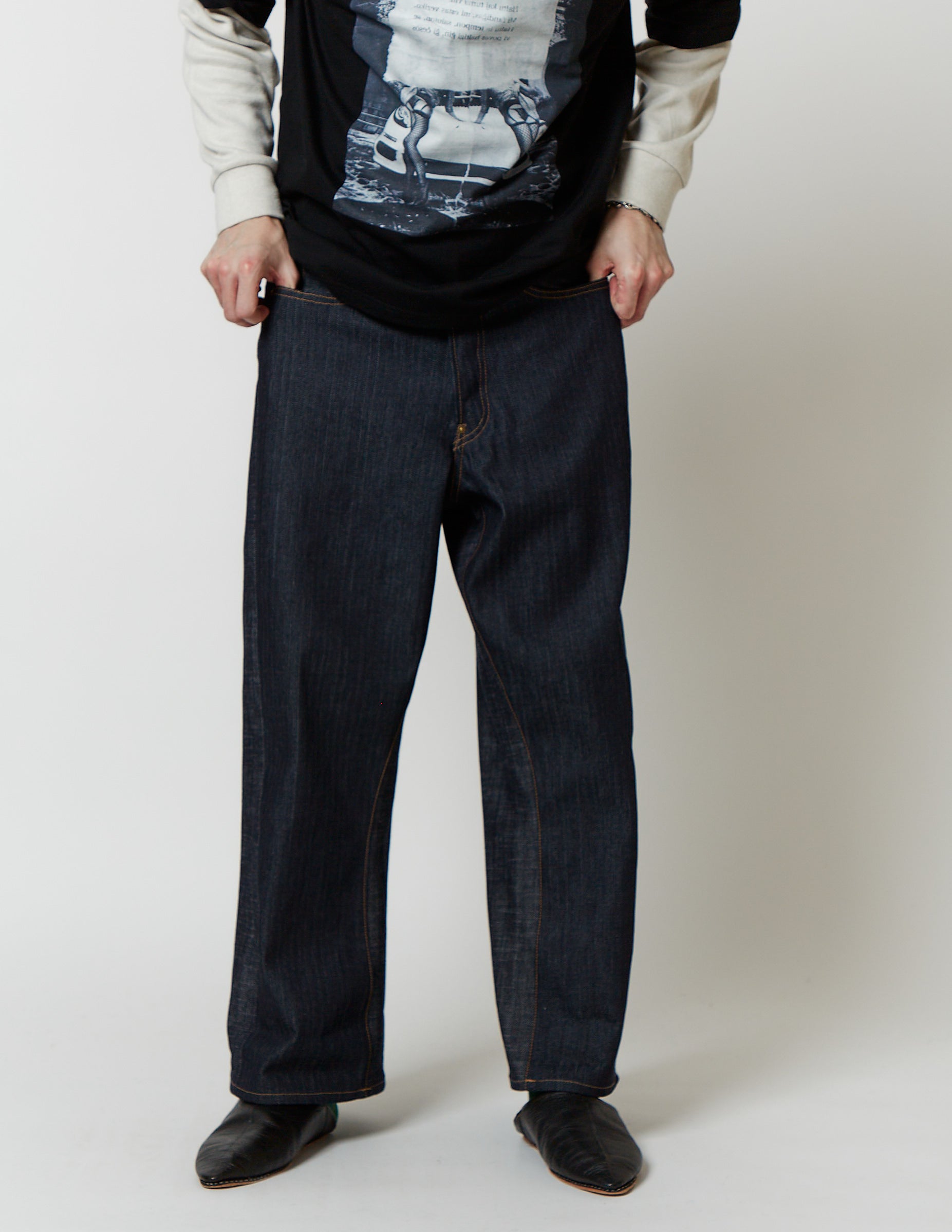 N) FRONT DENIM / TAILORED BACK hickory